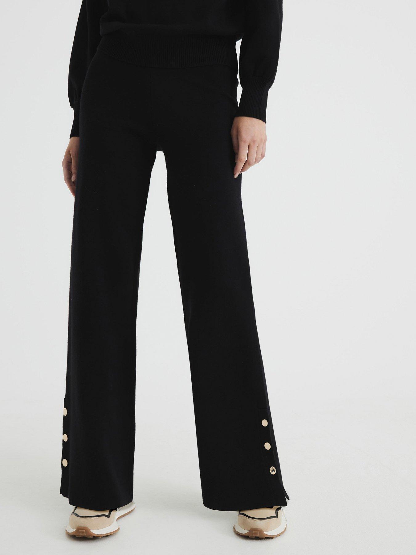 undefined Straight Leg Trouser - Black