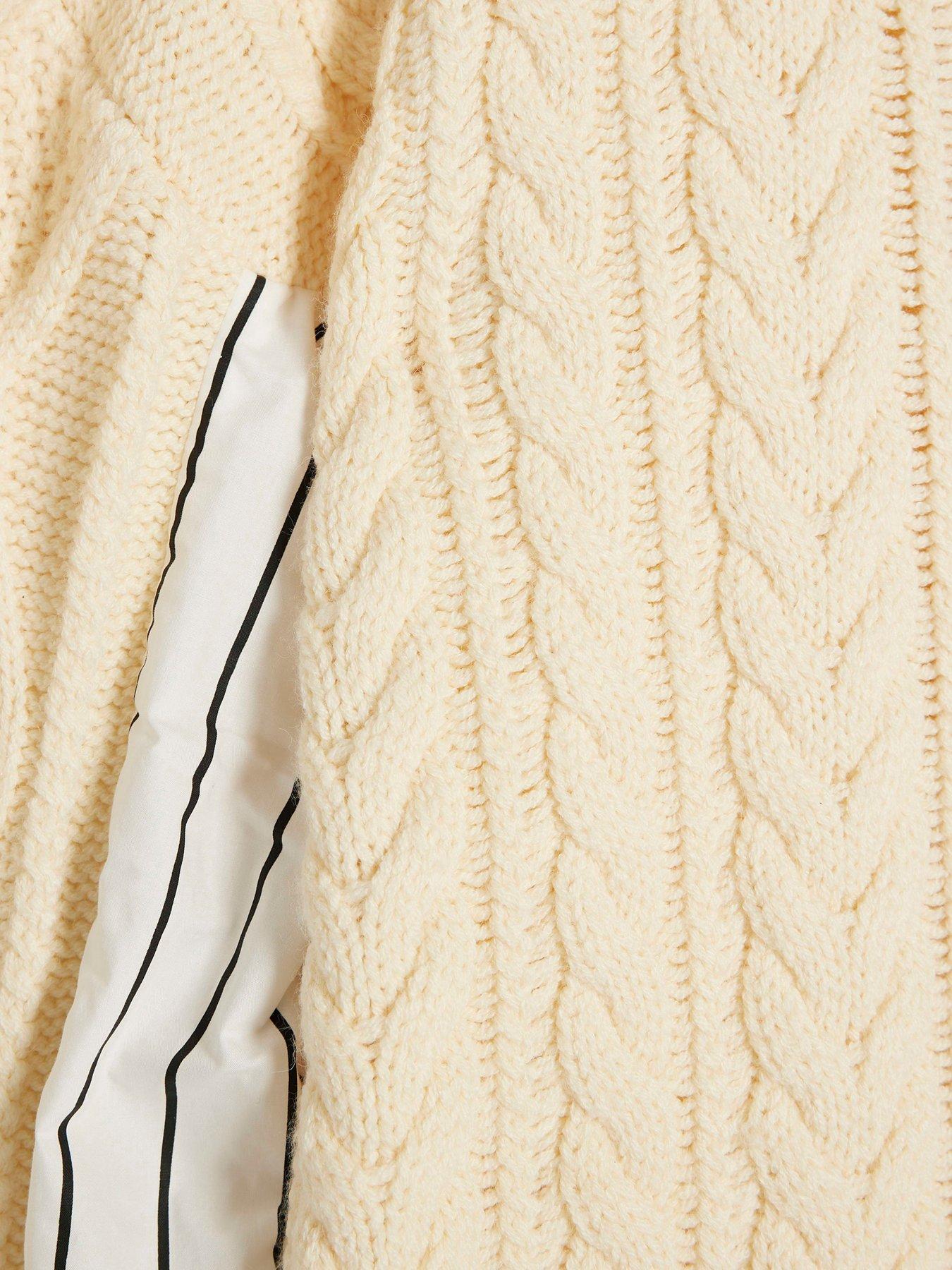  image of river-island-hybrid-jumper-cream