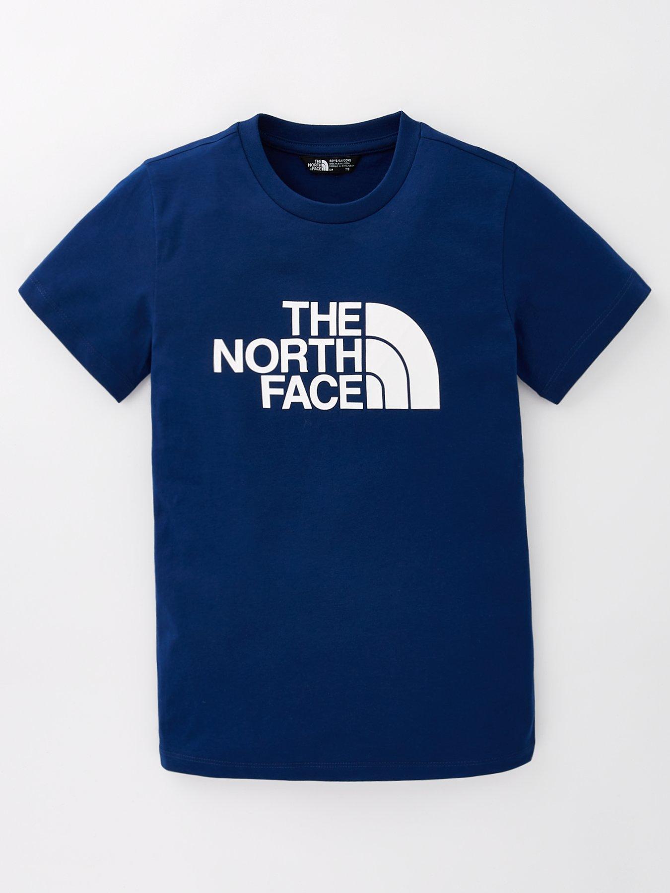  image of the-north-face-boys-short-sleeve-easy-tee-blue