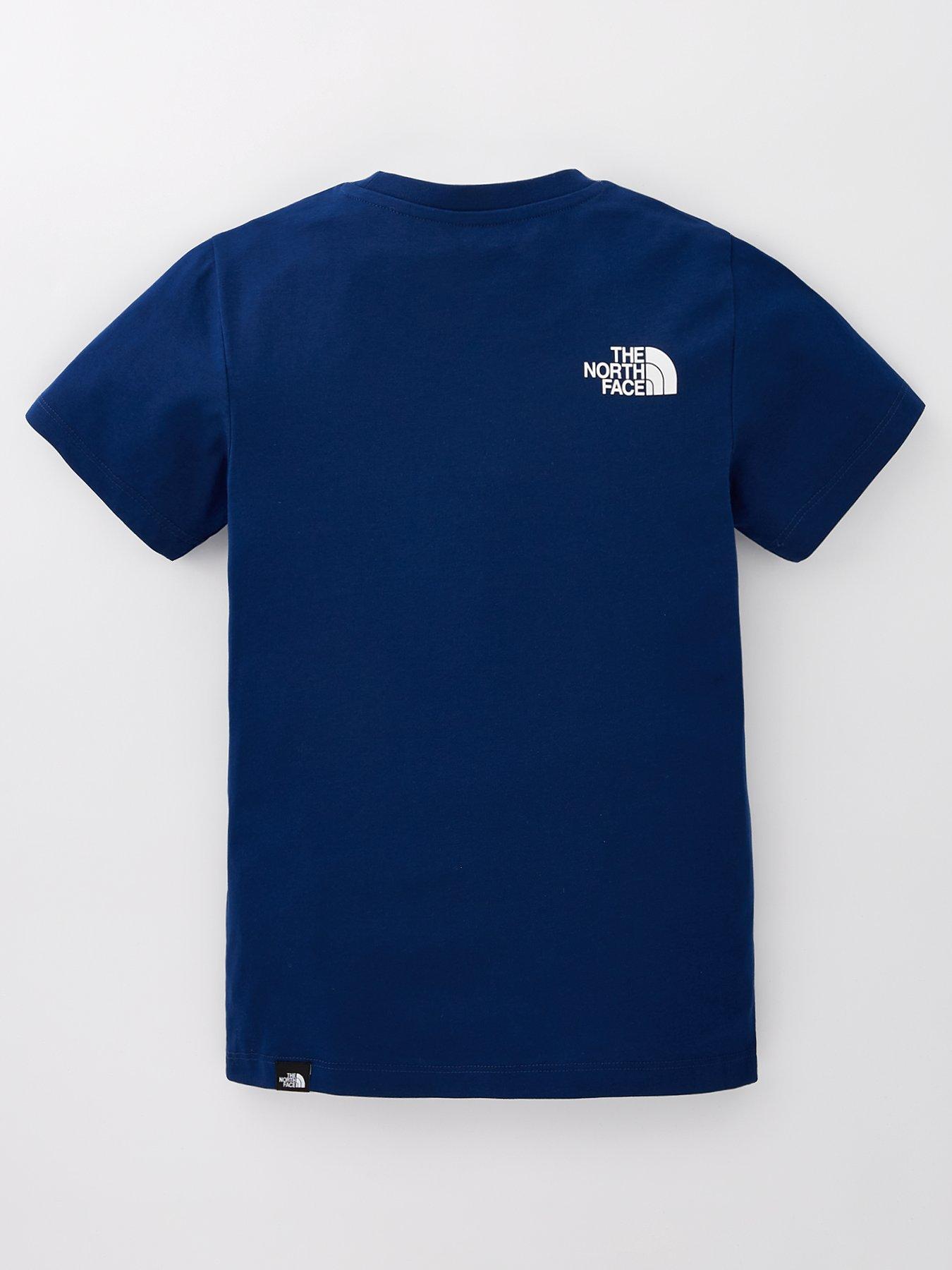  image of the-north-face-boys-short-sleeve-easy-tee-blue