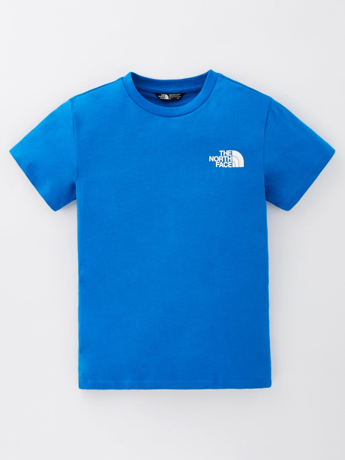 the-north-face-teen-short-sleeve-simple-dome-tee-blue