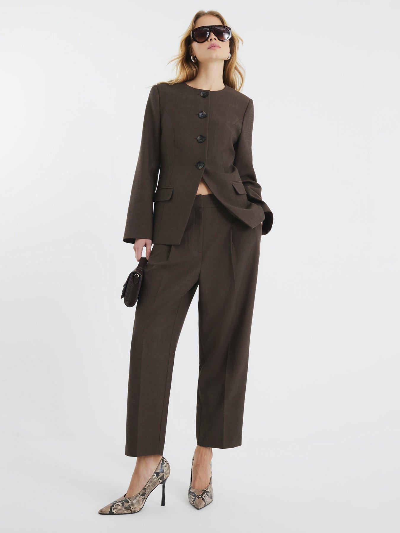 river-island-straight-leg-trouser-brown