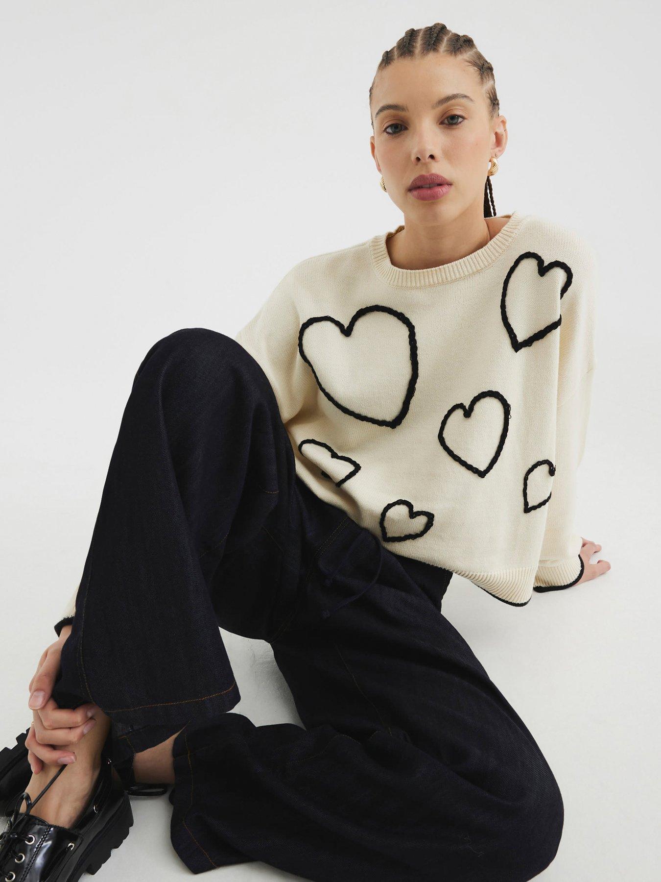 river-island-heart-jumper-cream