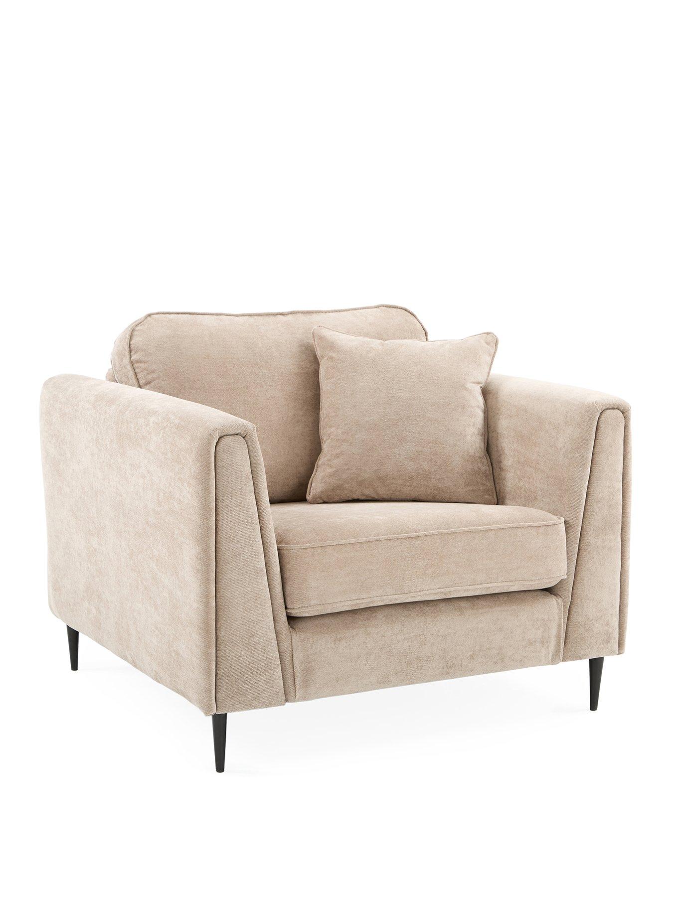  image of very-home-messina-standard-back-fabric-armchair-fscreg-certified