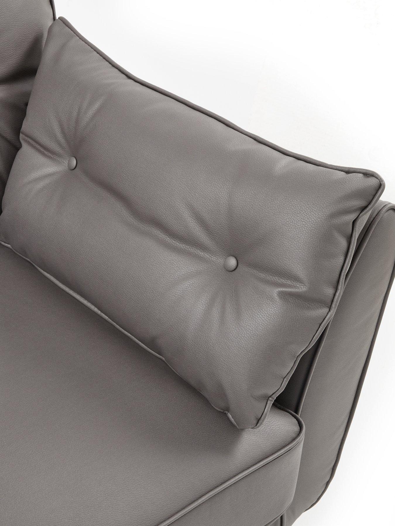 Image 5 of 7 of The Very Collection Paulo Faux Leather 2 Seater Standard Back Sofa&nbsp;-&nbsp;FSC&reg; Certified