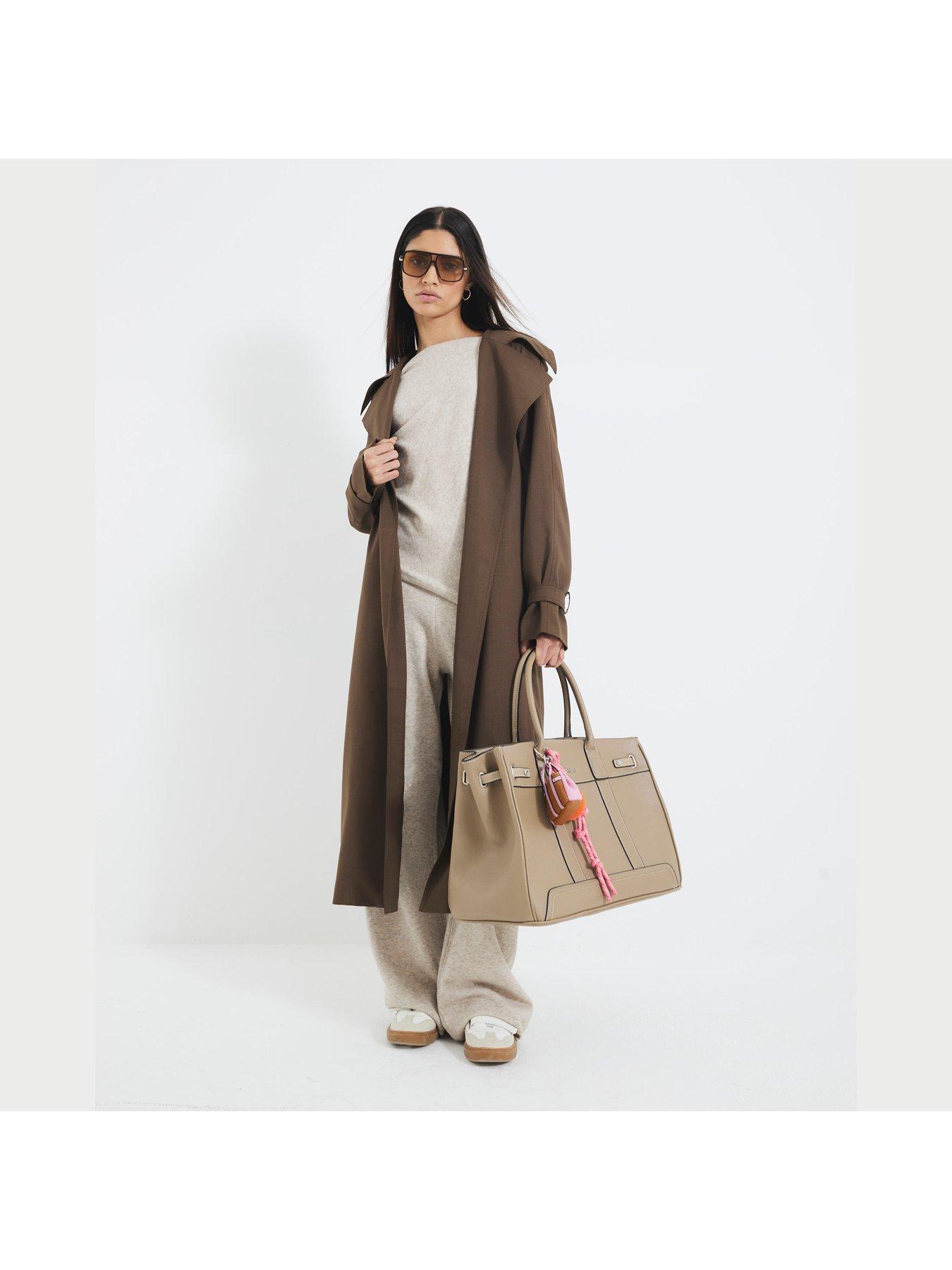  image of river-island-off-the-shoulder-jumper-beige