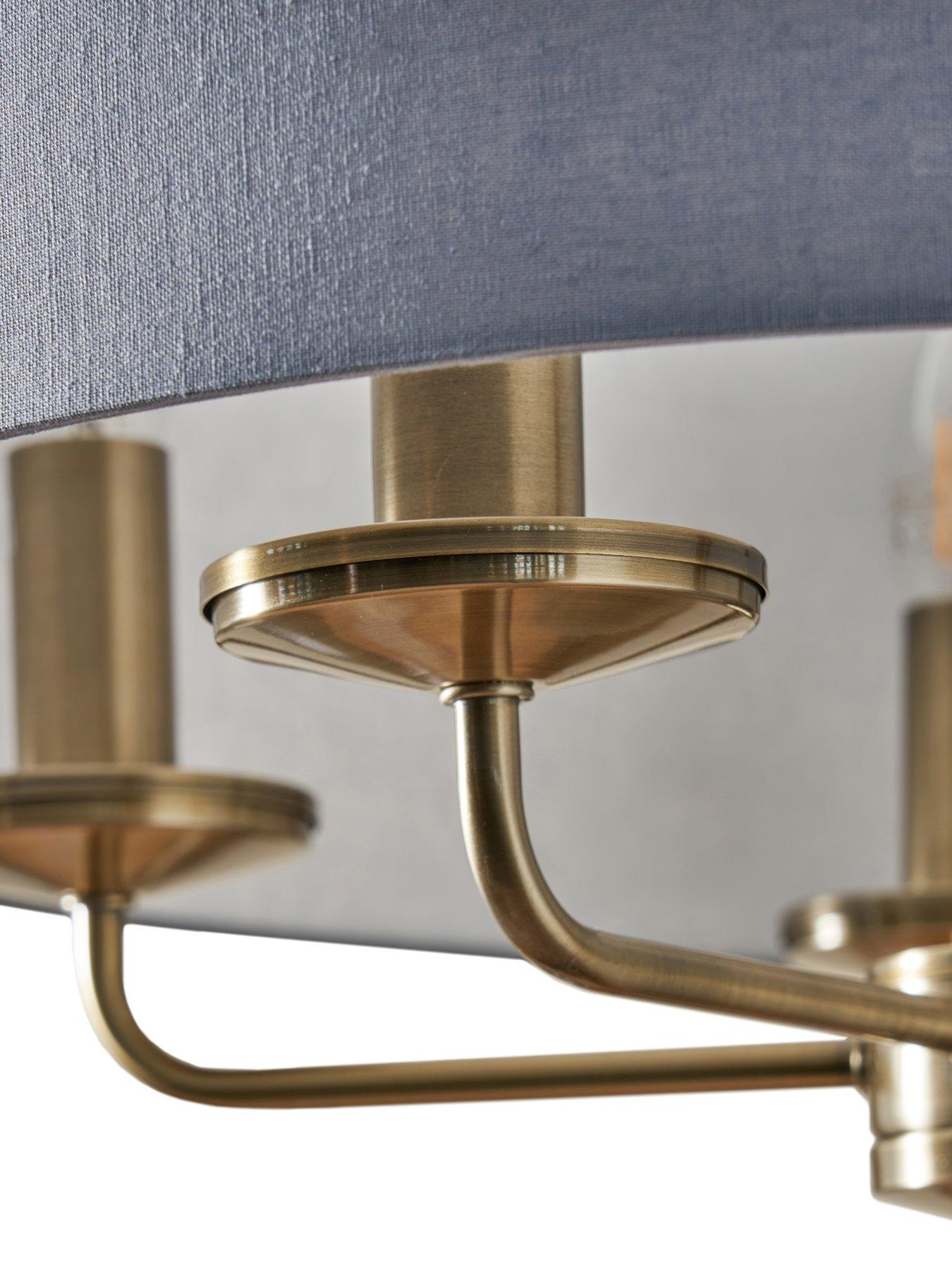 Image 3 of 6 of The Very Collection Mika 5-Light Ceiling Fixture - Blue