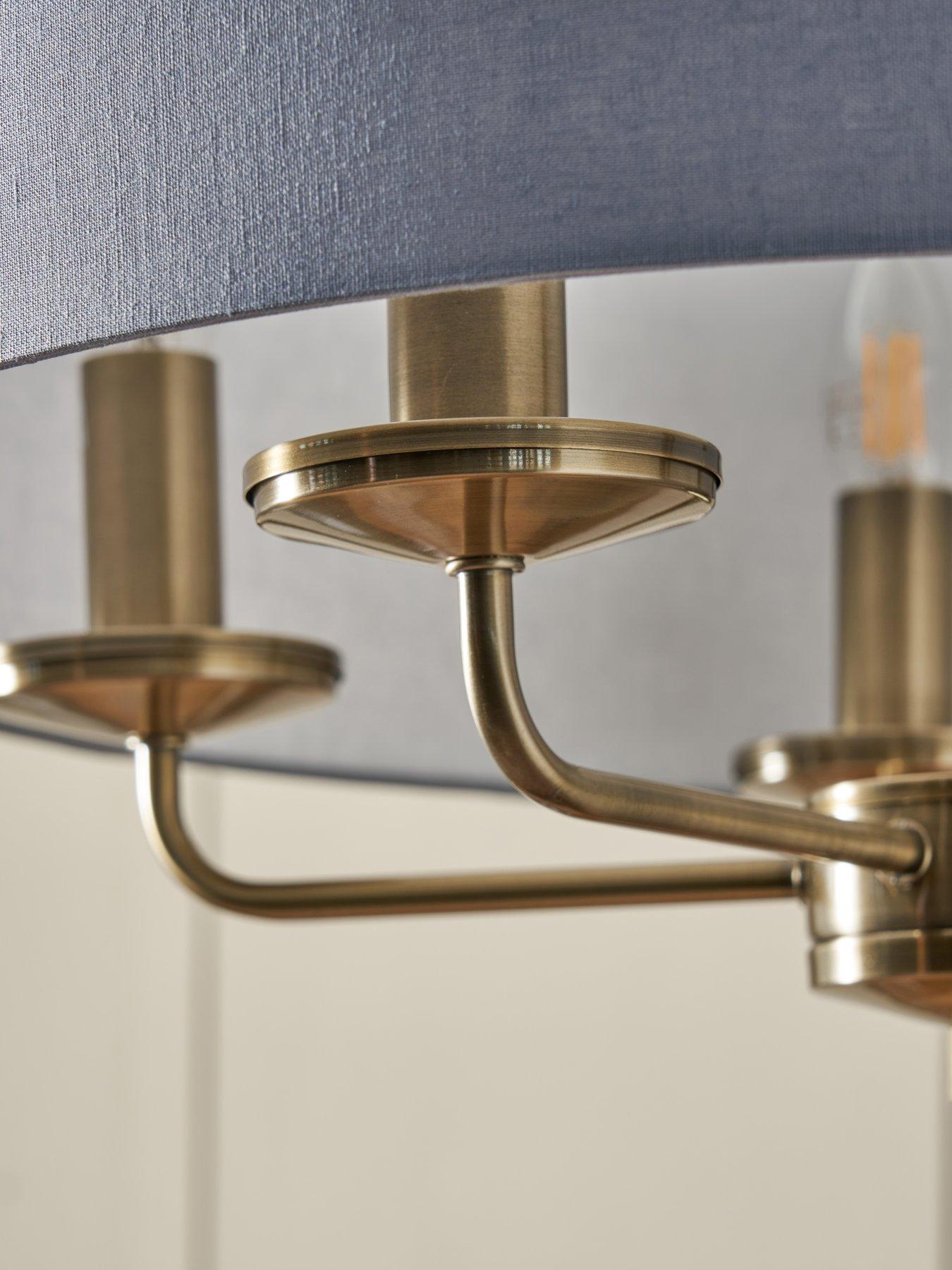 Image 5 of 6 of The Very Collection Mika 5-Light Ceiling Fixture - Blue