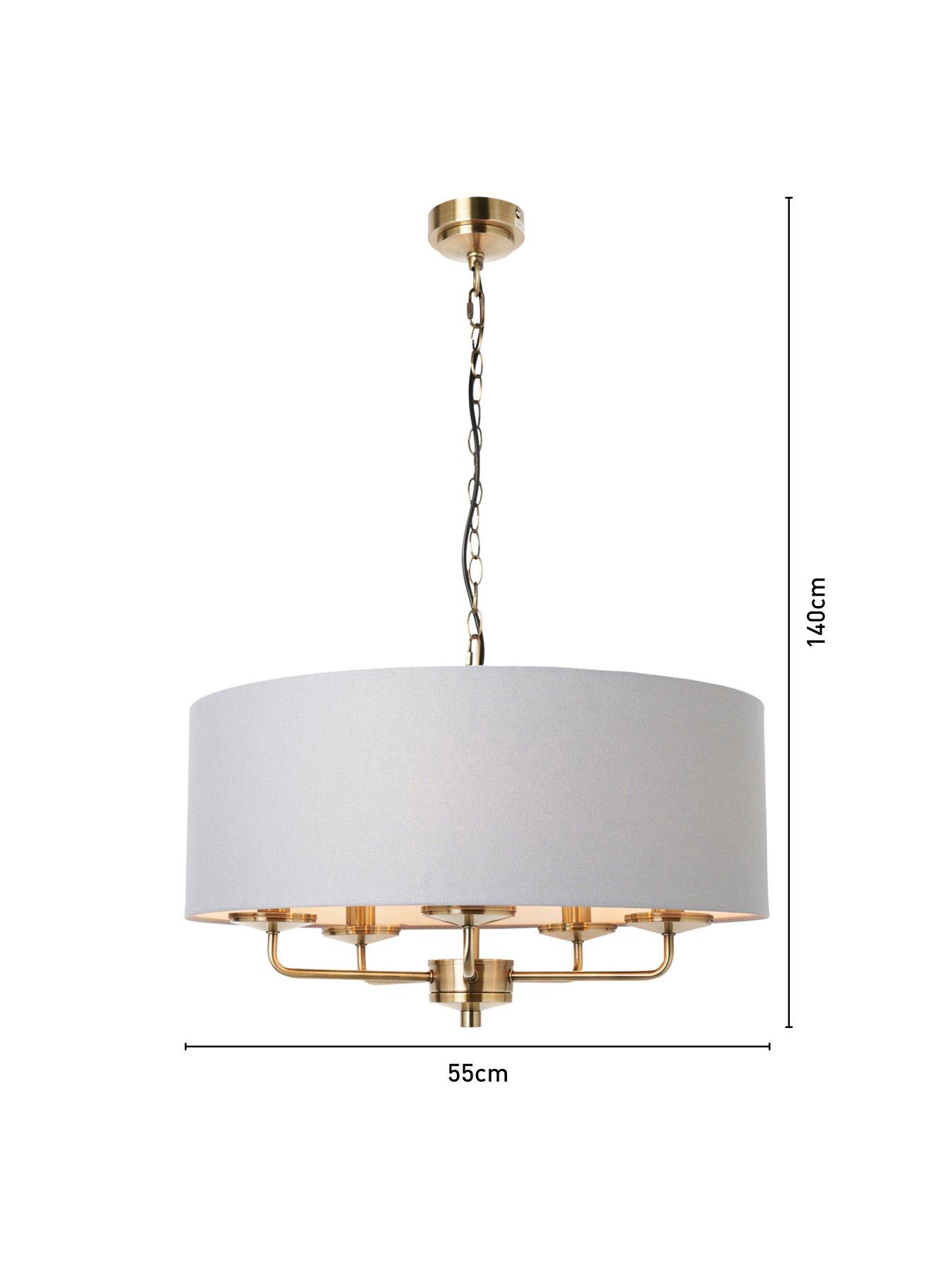 Image 6 of 6 of The Very Collection Mika 5-Light Ceiling Fixture - Blue
