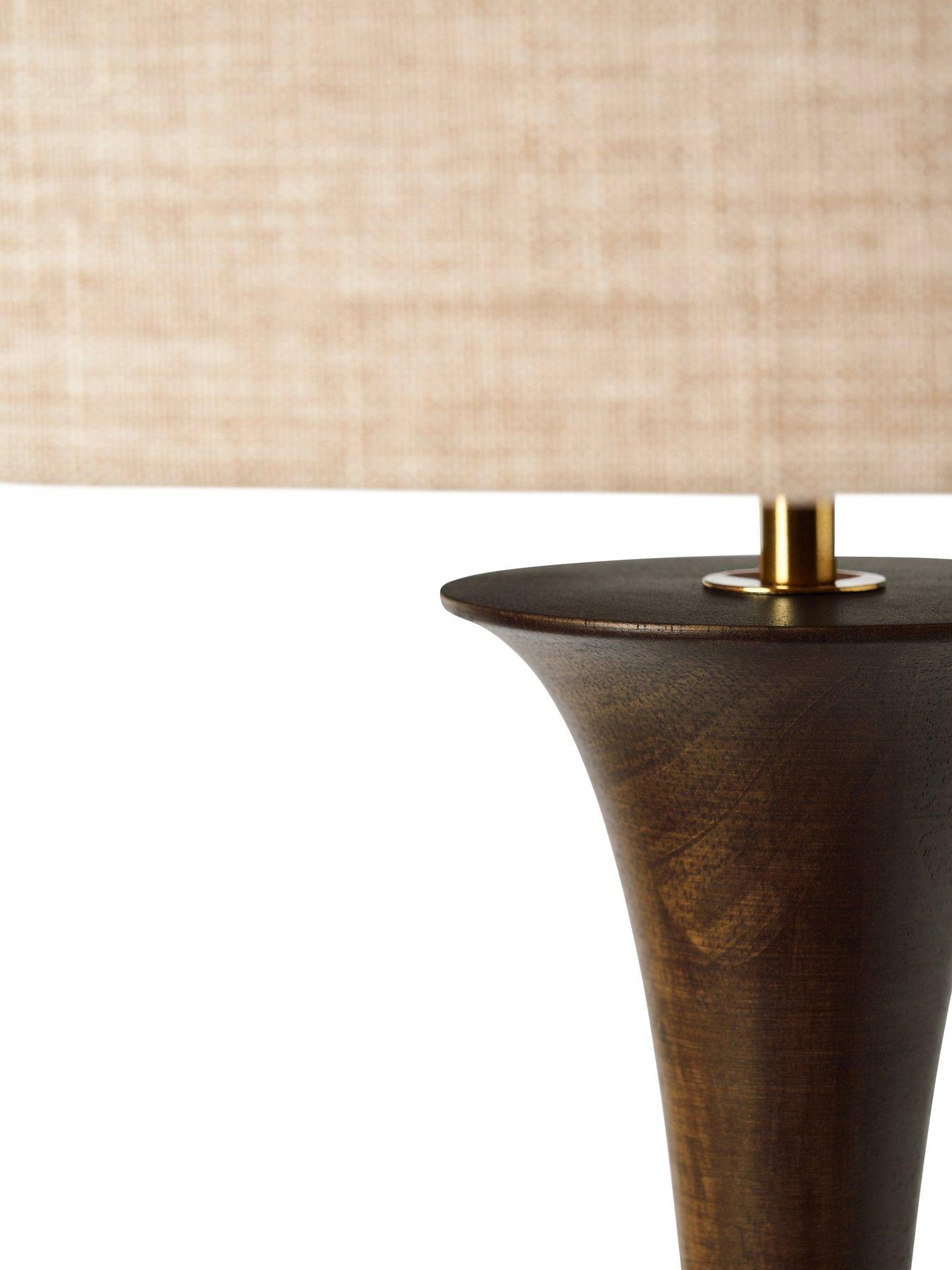  image of very-home-turned-wooden-floor-lamp-walnut