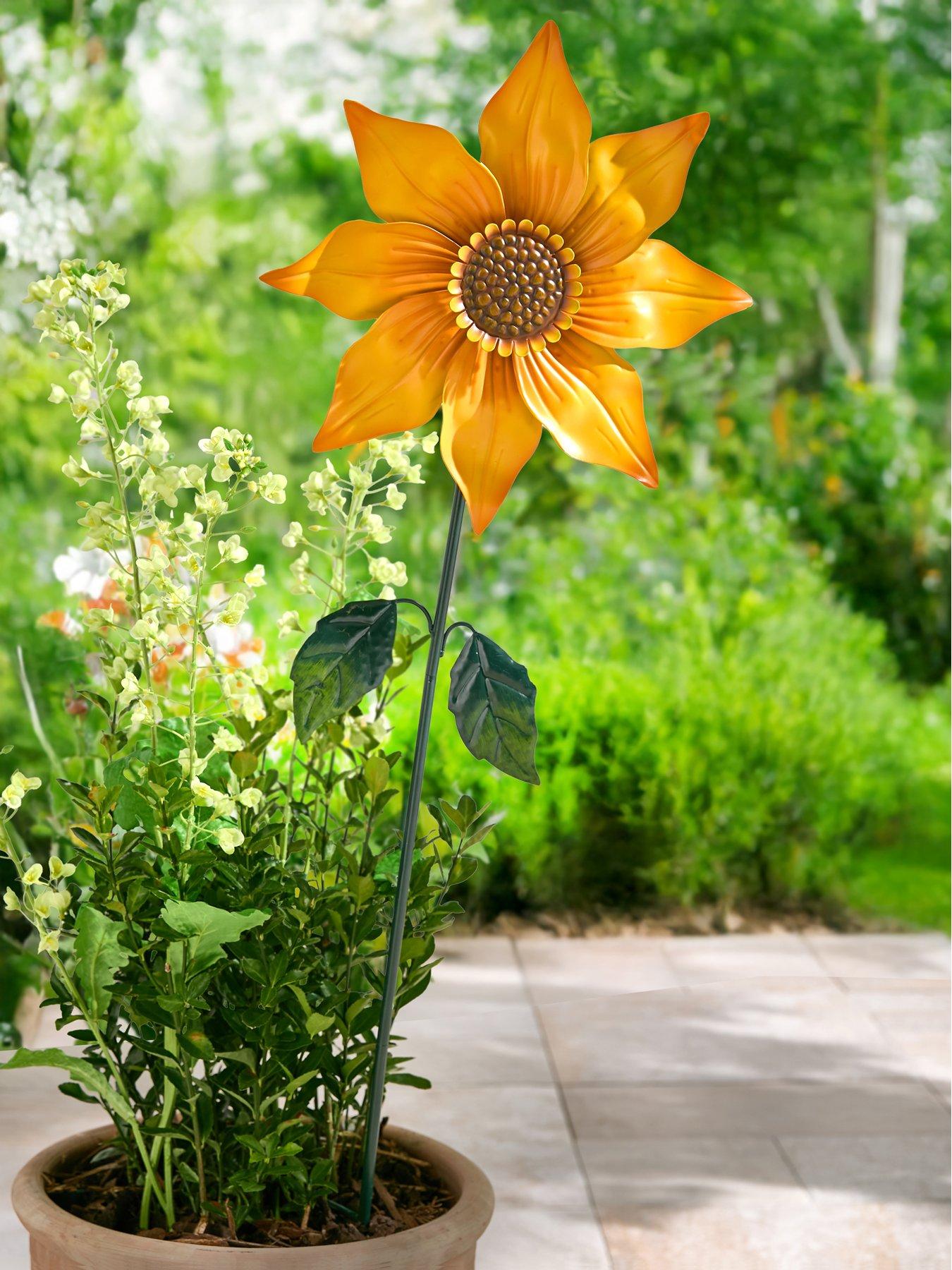 undefined Sunflower Garden Stake Spinner
