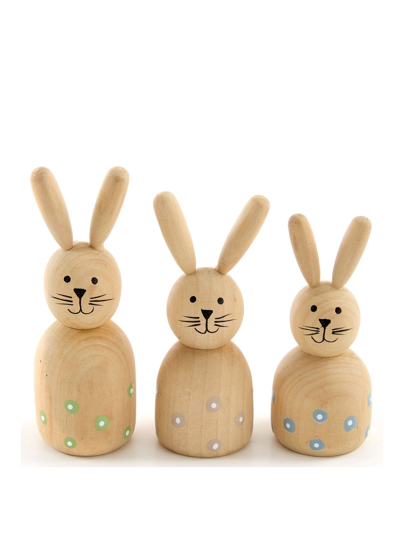Image 2 of 5 of Heaven Sends Wooden Bunny Family