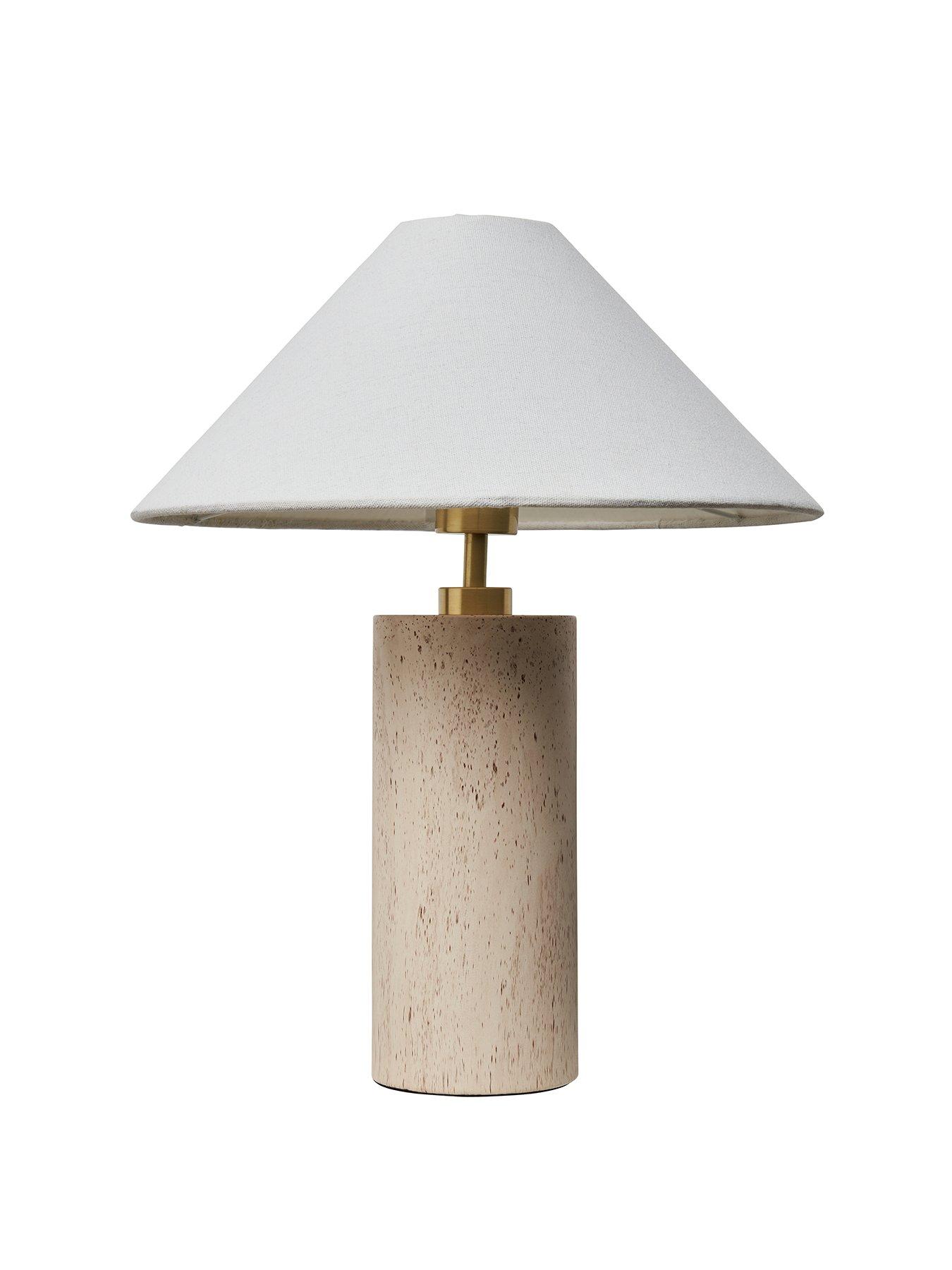  image of michelle-keegan-home-travertine-water-printed-table-lamp