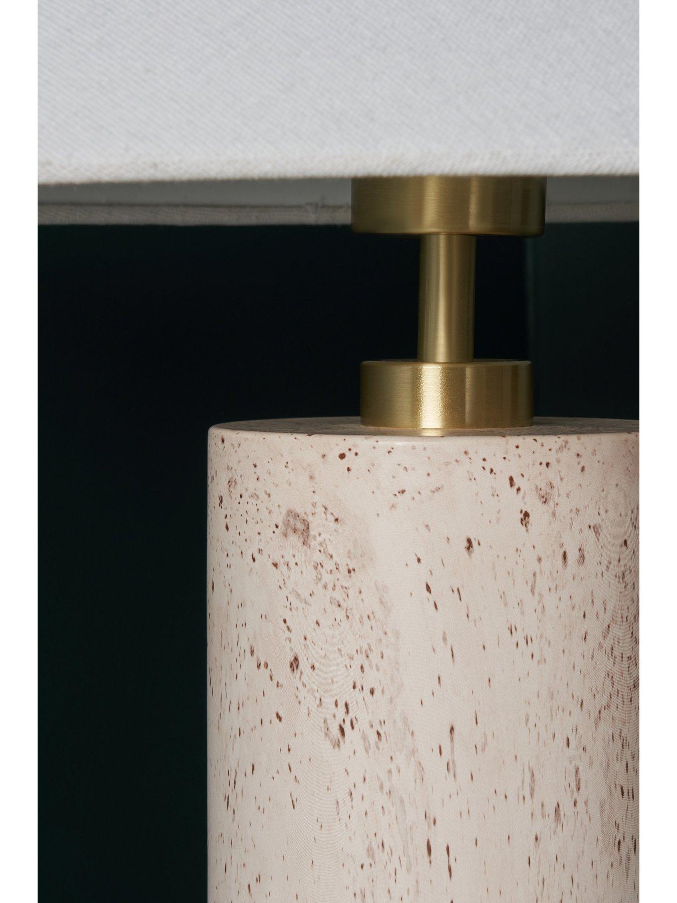  image of michelle-keegan-home-travertine-water-printed-table-lamp