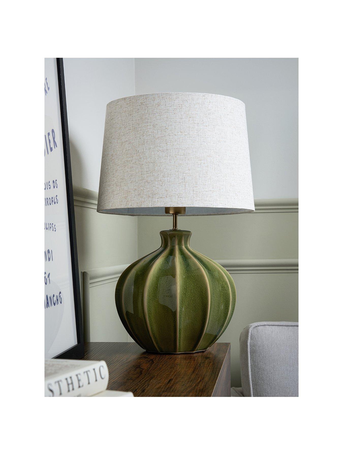  image of the-very-collection-large-ceramic-ripple-table-lamp