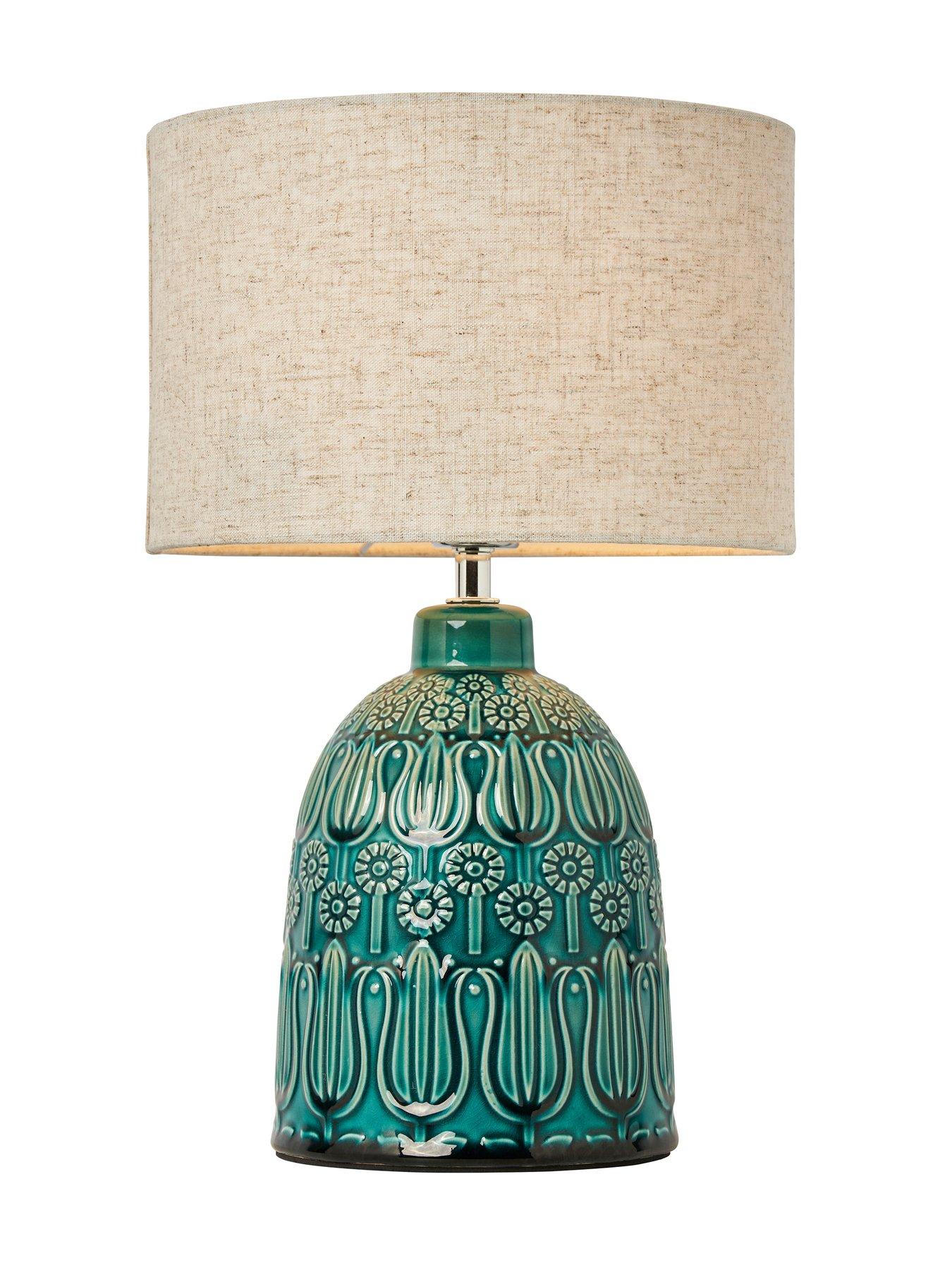 Image 3 of 5 of The Very Collection Ceramic Tulip Table Lamp