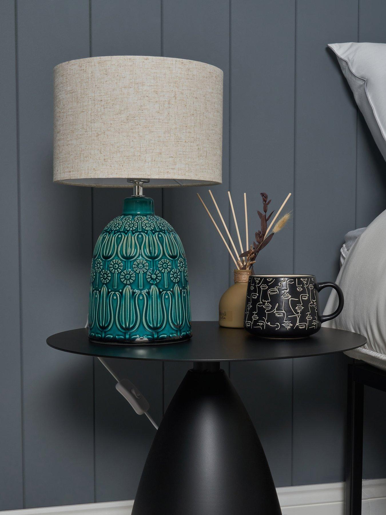 Image 5 of 5 of The Very Collection Ceramic Tulip Table Lamp