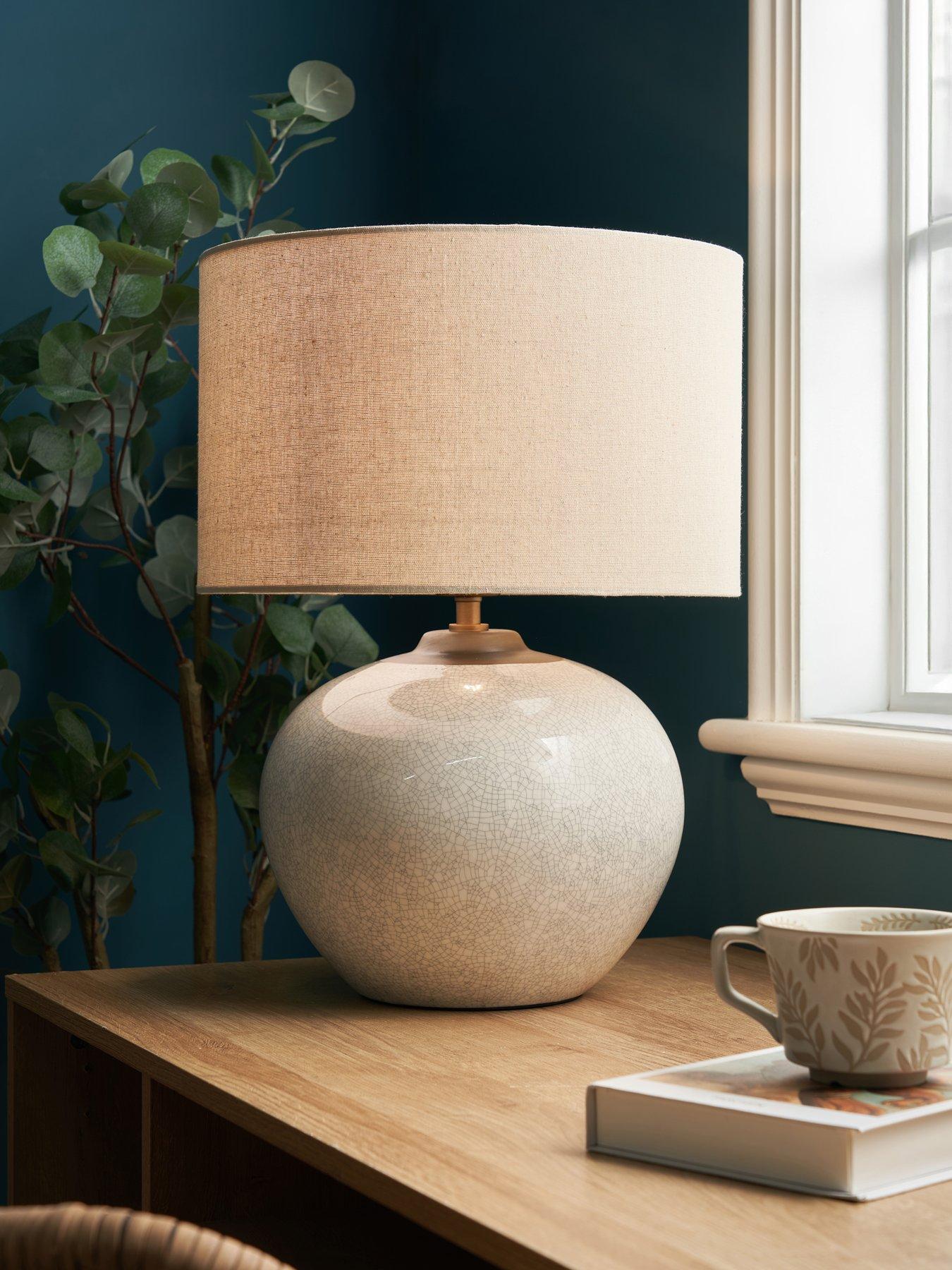 Michelle Keegan Home Large Crackle Table Lamp