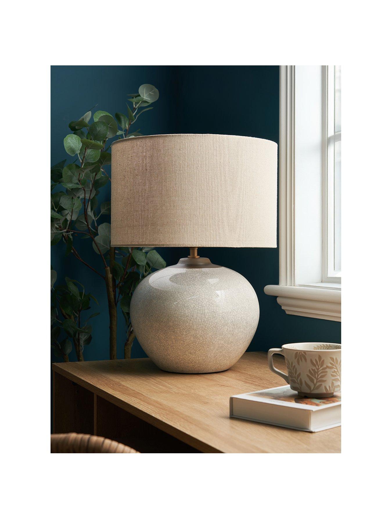 Image 2 of 5 of Michelle Keegan Home Large Crackle Table Lamp