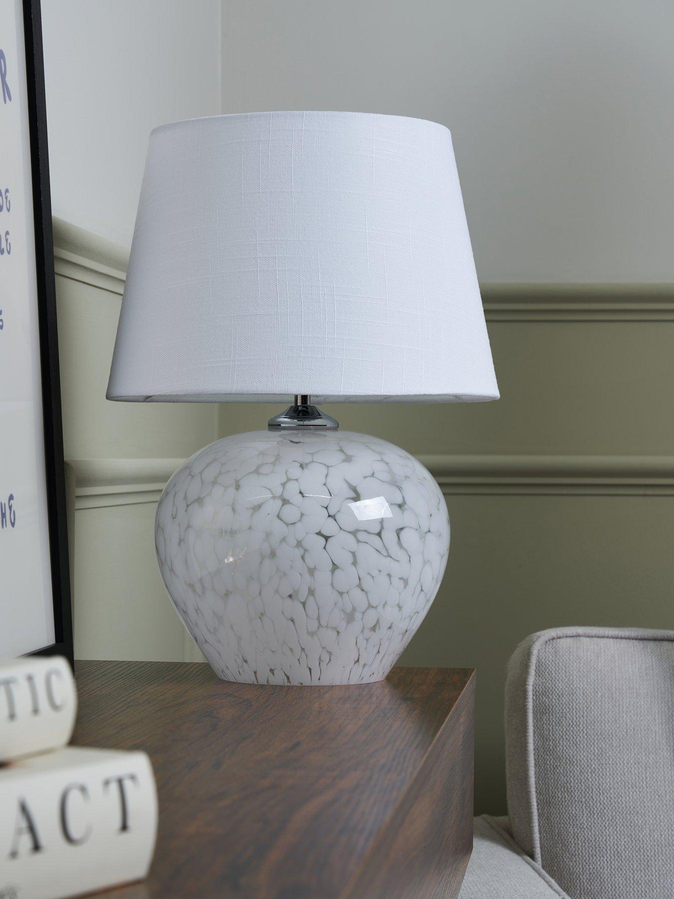  image of the-very-collection-white-flakestone-table-lamp