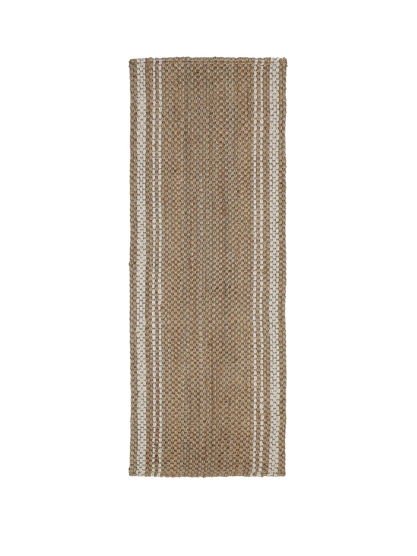 stillFront image of the-very-collection-jute-stripe-runner-natural