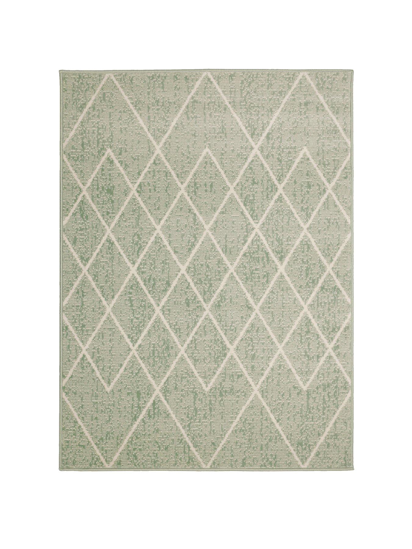 The Very Collection Maestro Berber Sage Green Rug | Littlewoods