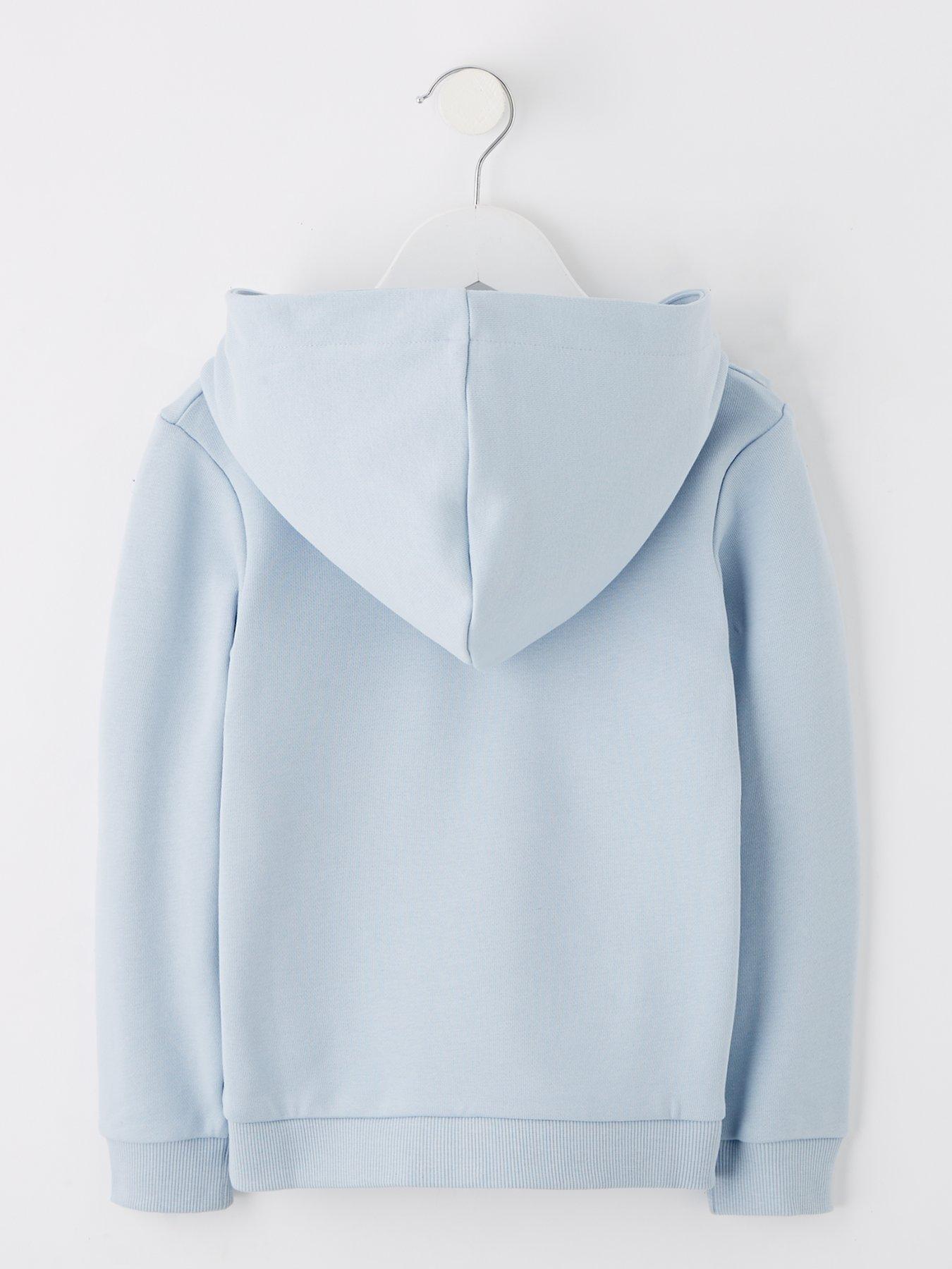  image of jack-jones-mini-younger-boys-logan-print-hoodie-subdued-blue