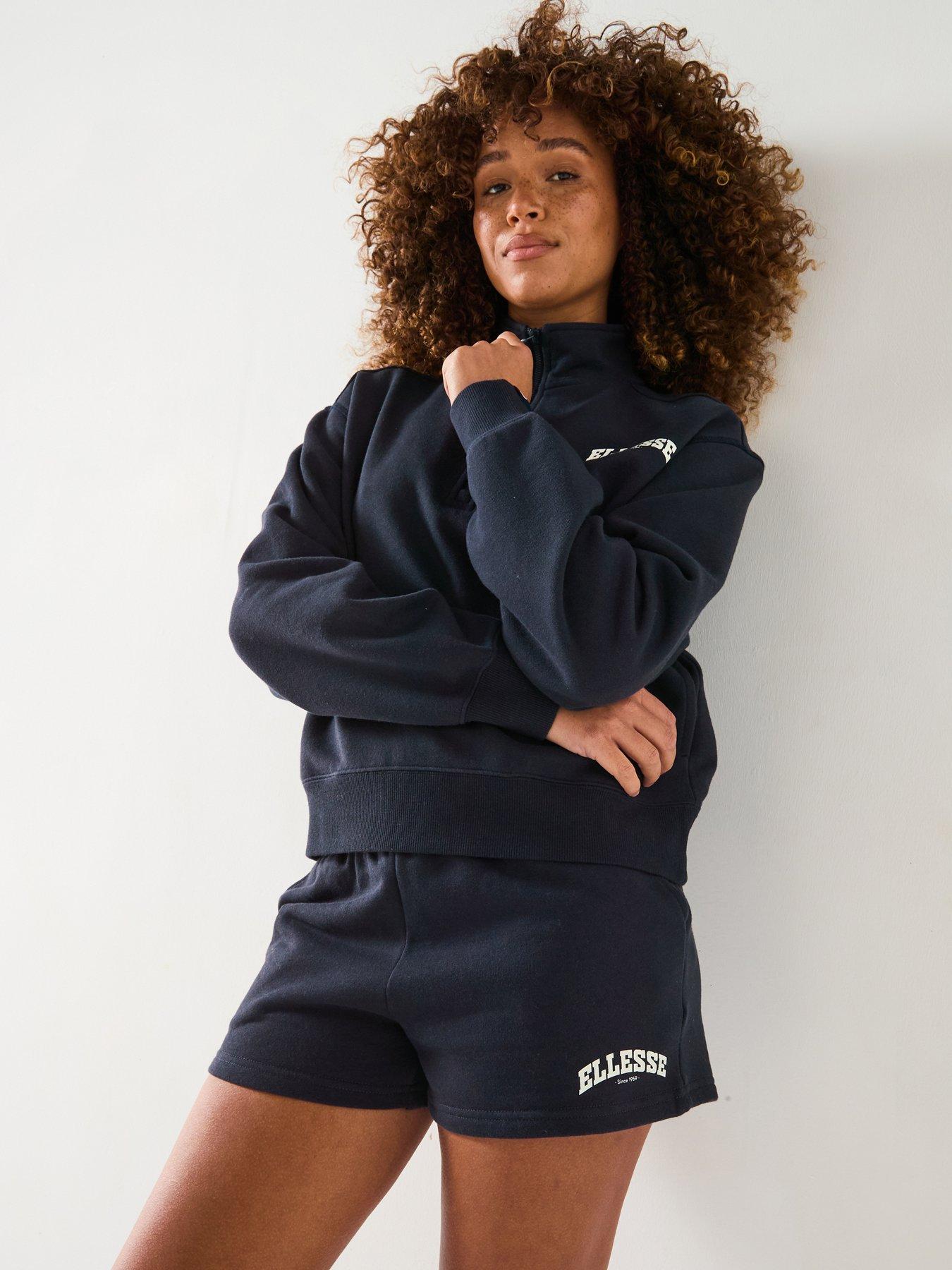 Ellesse Womens Very Exclusive Gientra Sweatshirt  &  Short Set - Navy