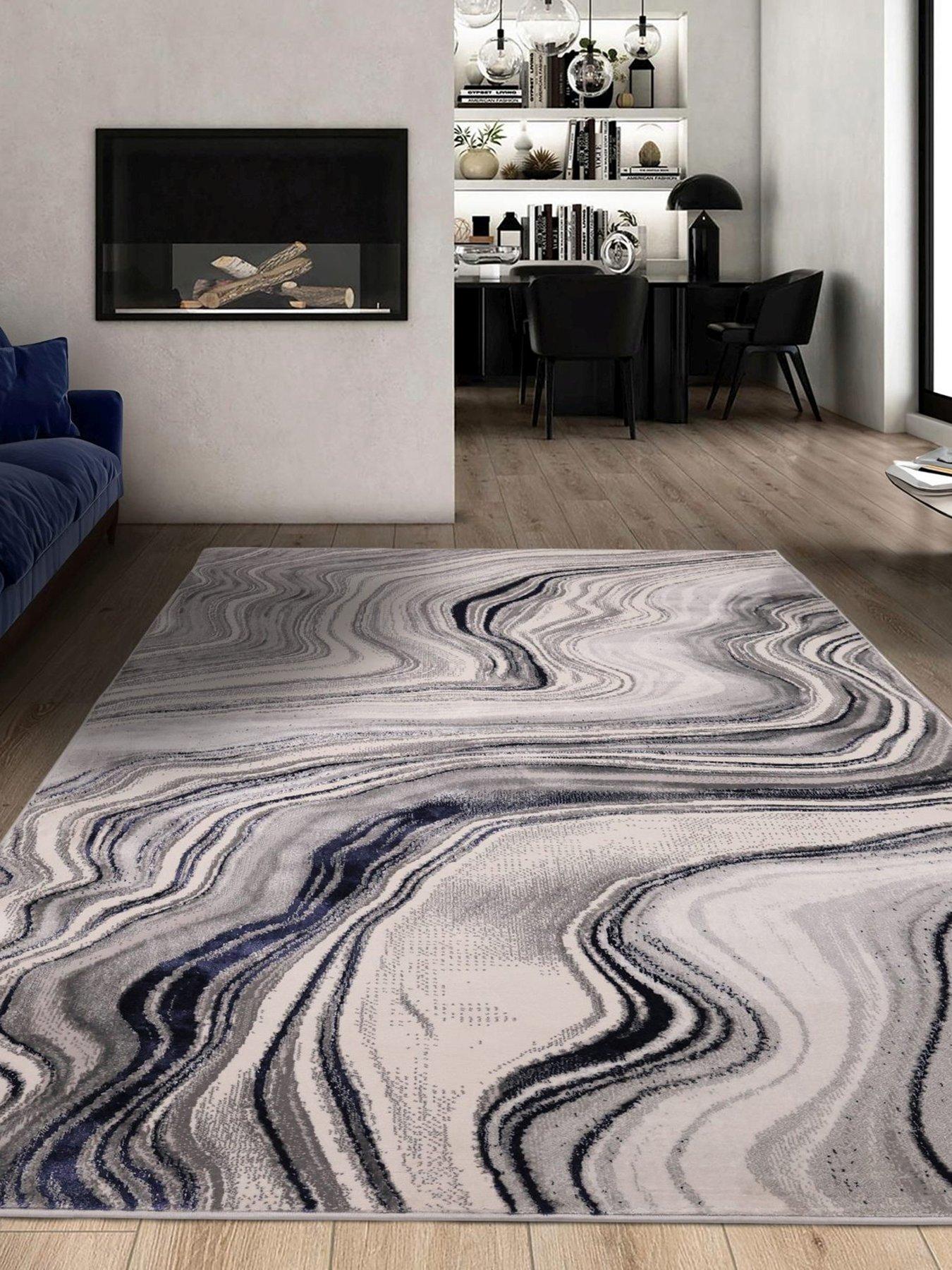 Dusk Wave Navy Rug