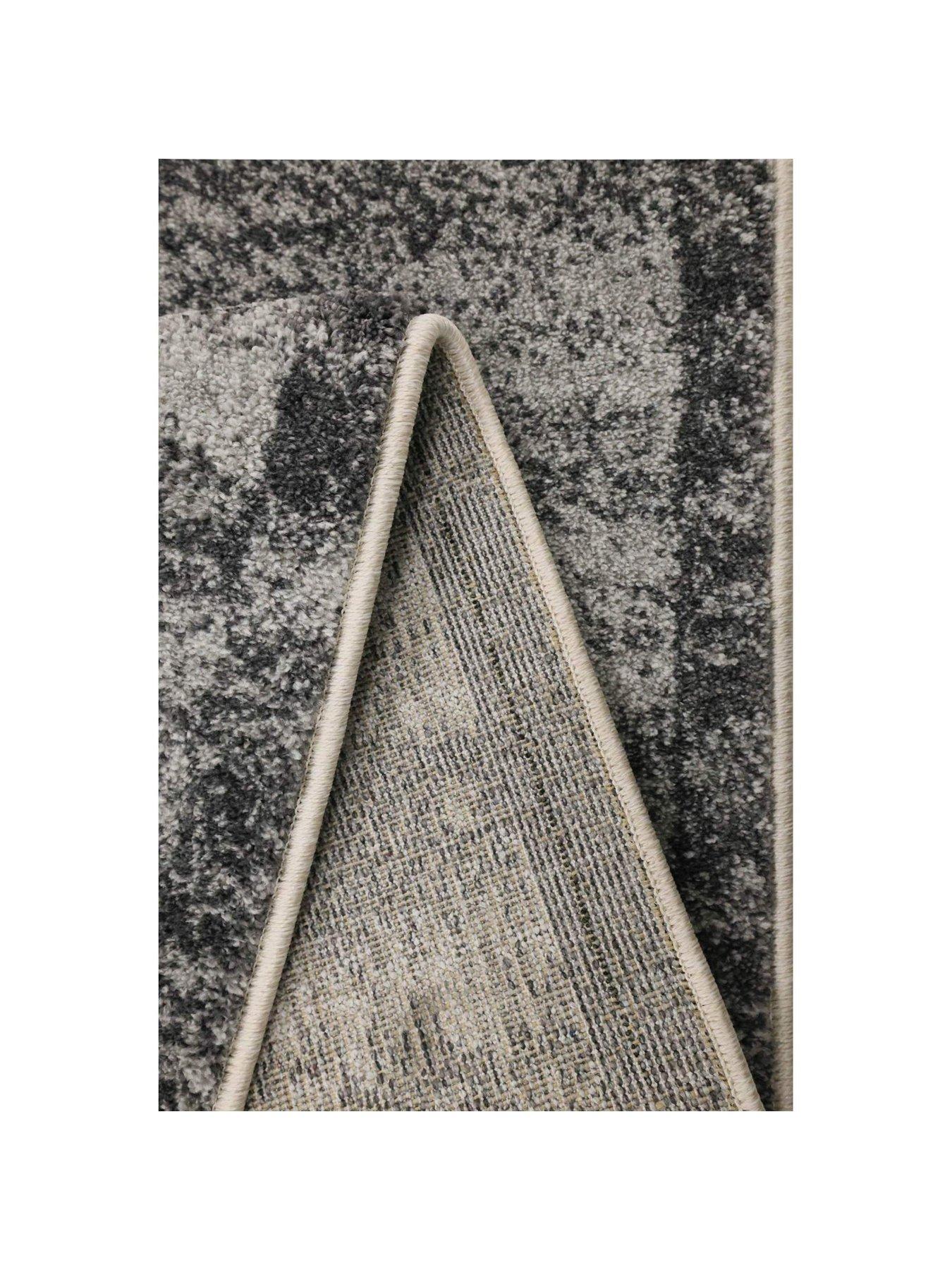  image of the-very-collection-freya-border-rug-charcoal