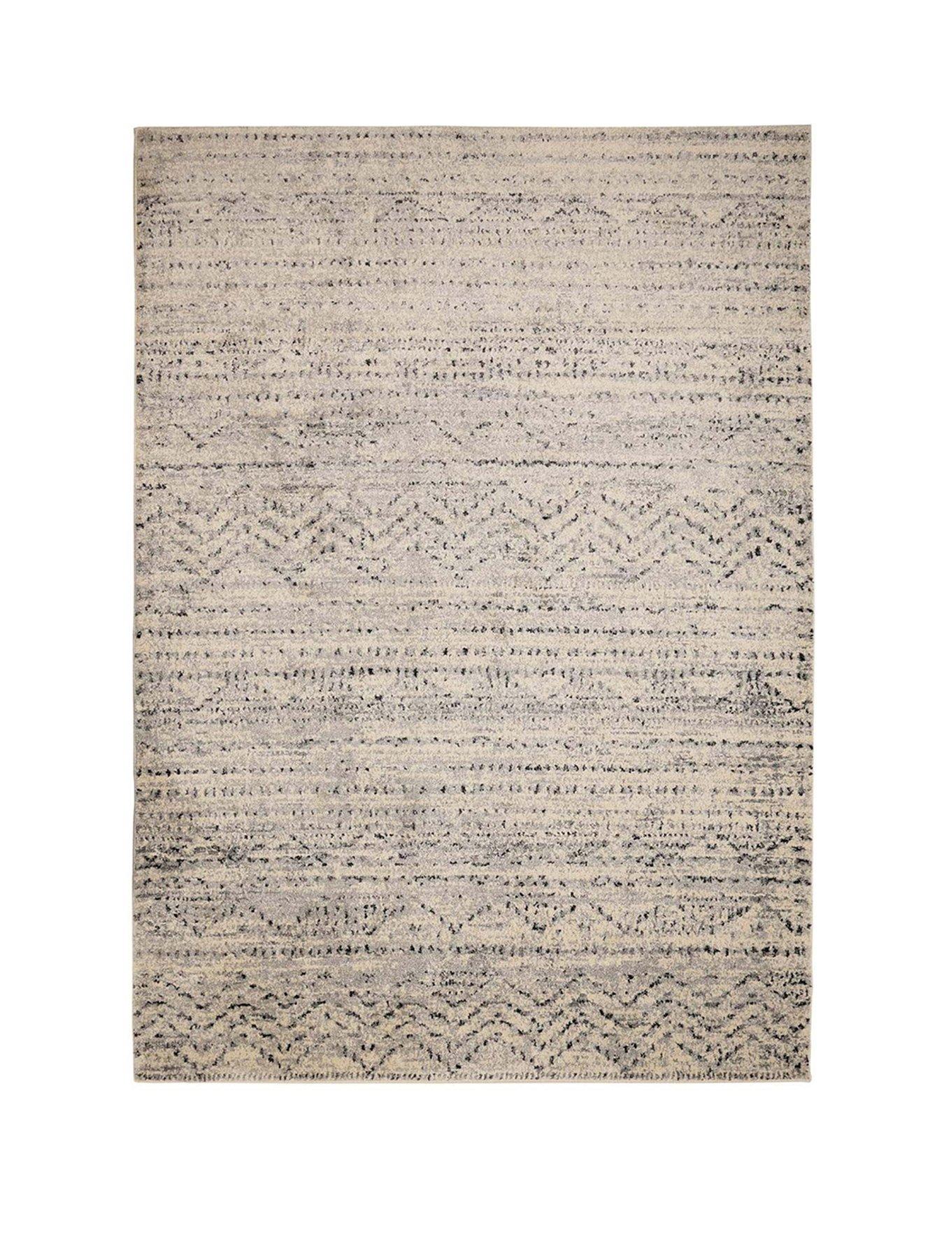 Image 2 of 3 of Freya Patterned Grey Rug