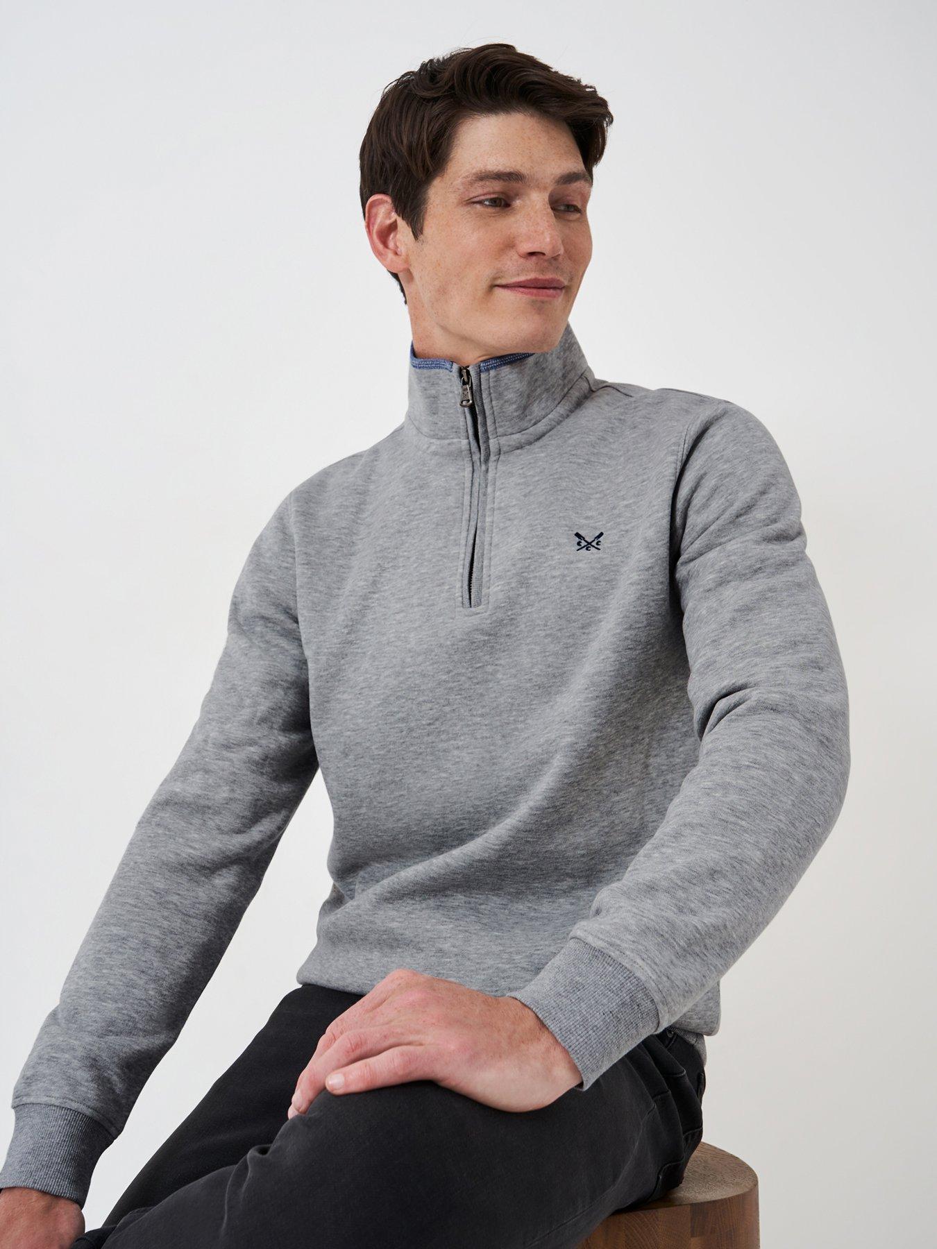 crew-clothing-classic-12-zip-sweatshirt-grey