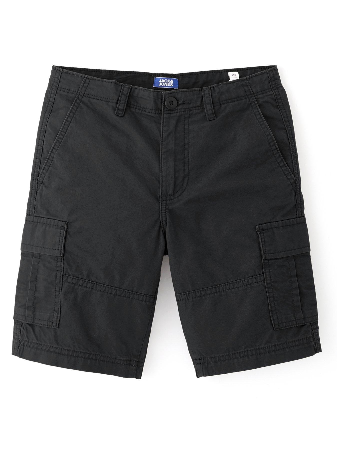 jack-jones-junior-boys-cole-mateo-cargo-shorts-black