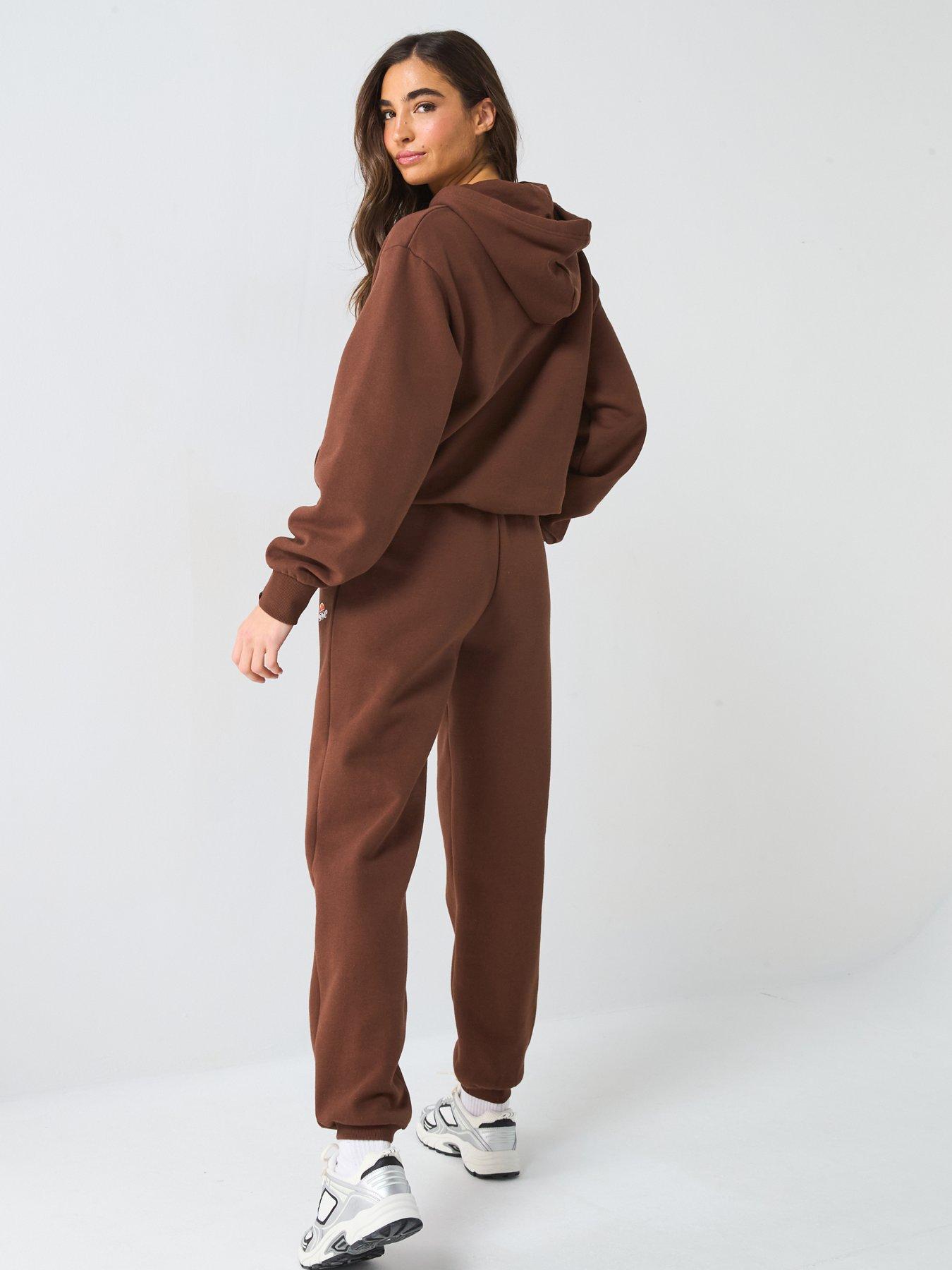 stillFront image of ellesse-womens-very-exclusive-relsin-tracksuit-brown