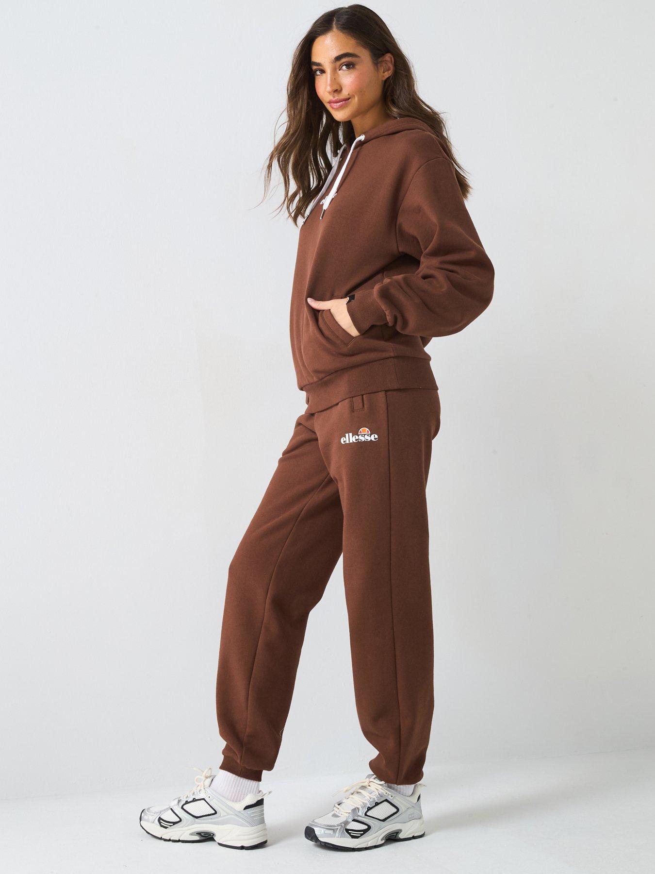  image of ellesse-womens-very-exclusive-relsin-tracksuit-brown