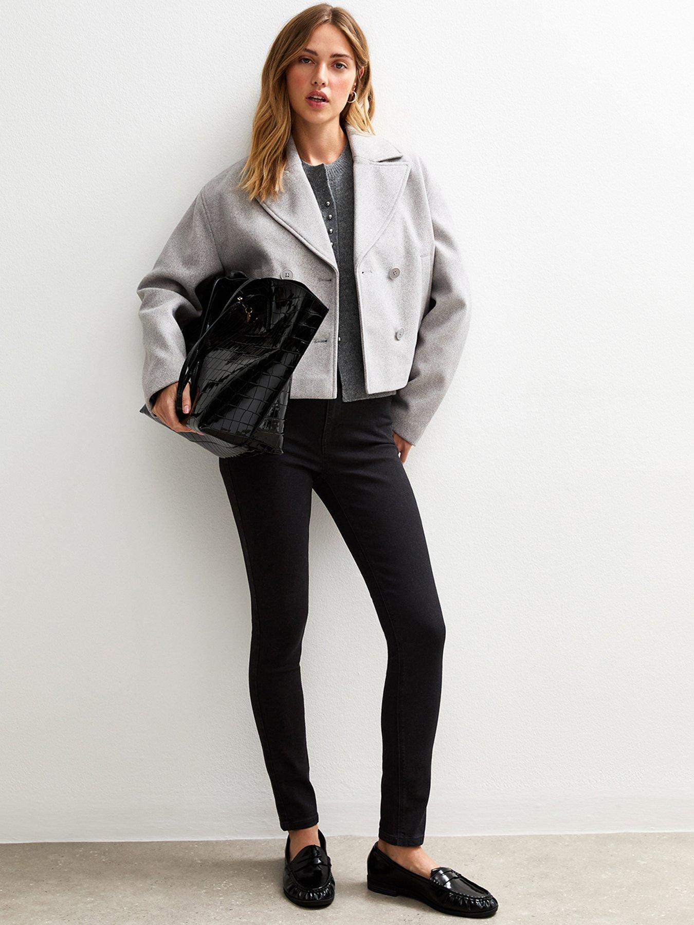  image of new-look-midrise-skinny-jeans-black