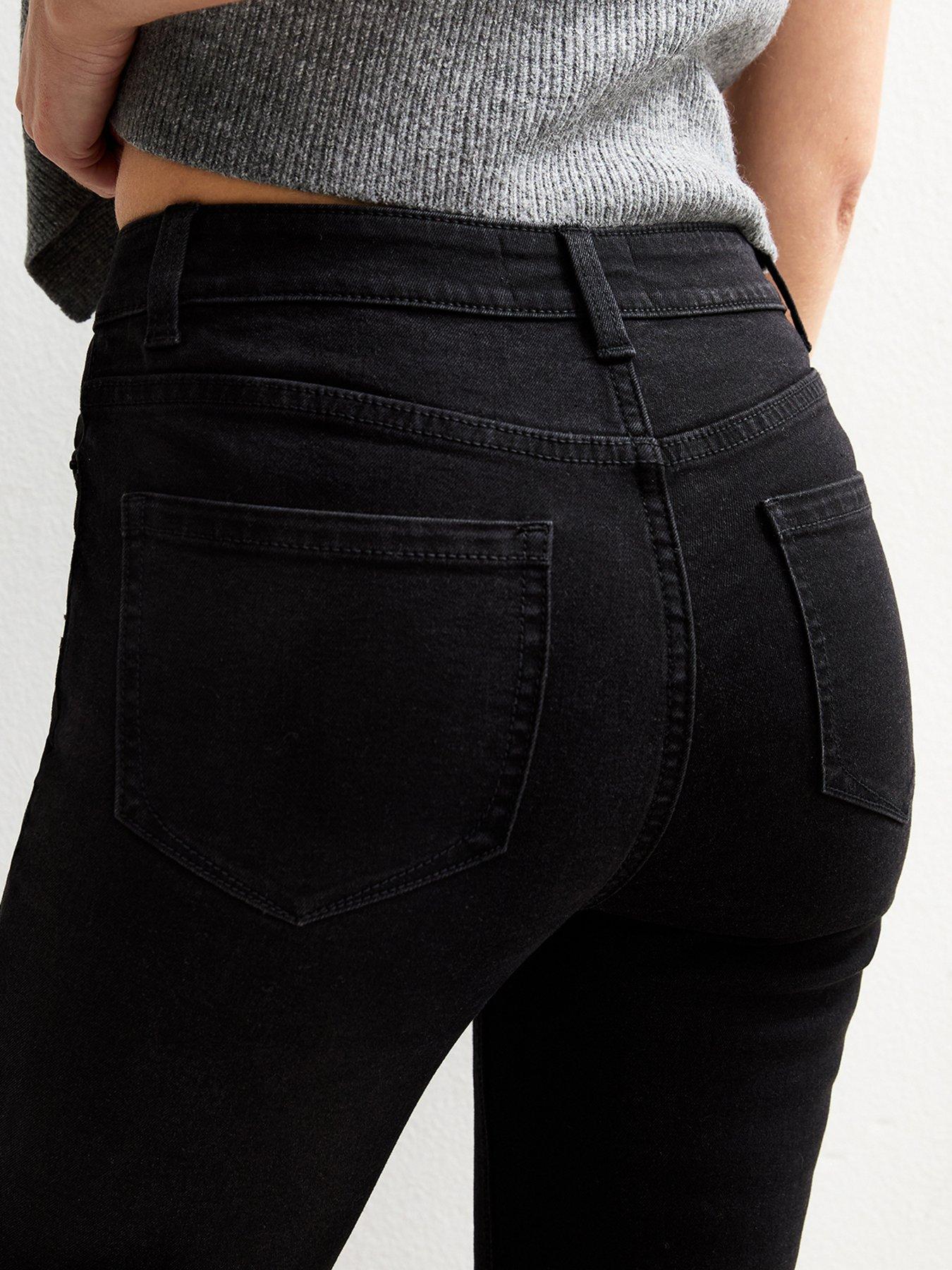 image of new-look-midrise-skinny-jeans-black