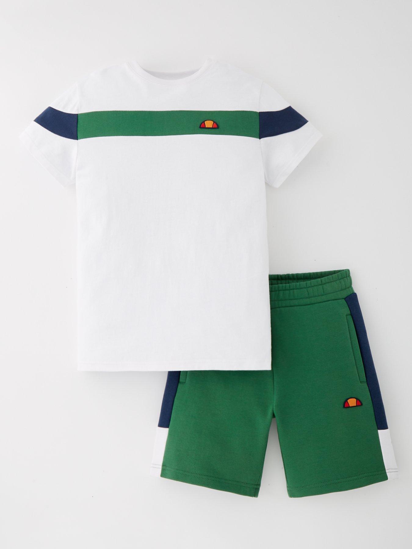 undefined Junior Boys Lano T-Shirt  &  Short Set - White