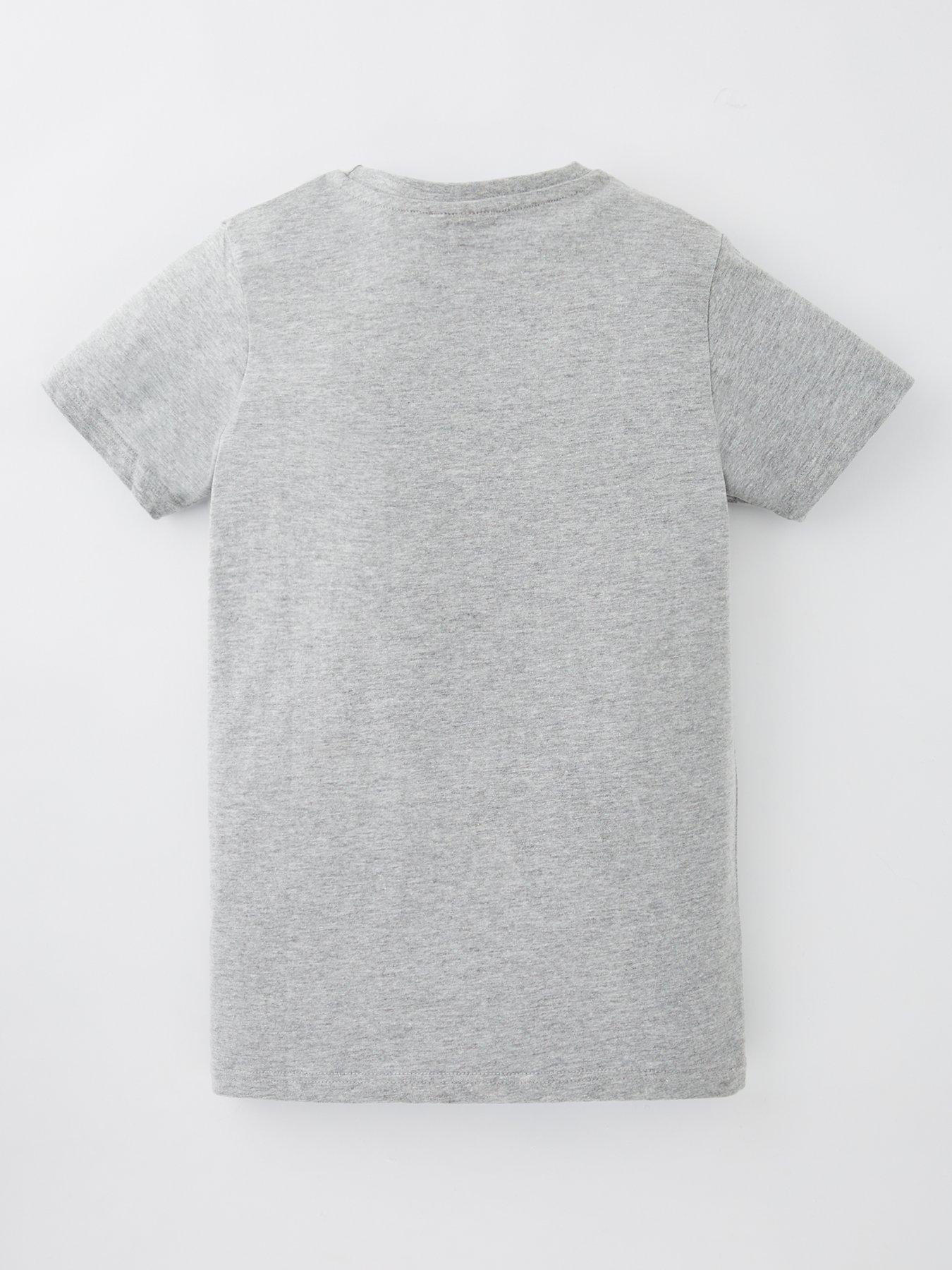  image of ellesse-junior-boys-valera-t-shirt-marl-grey