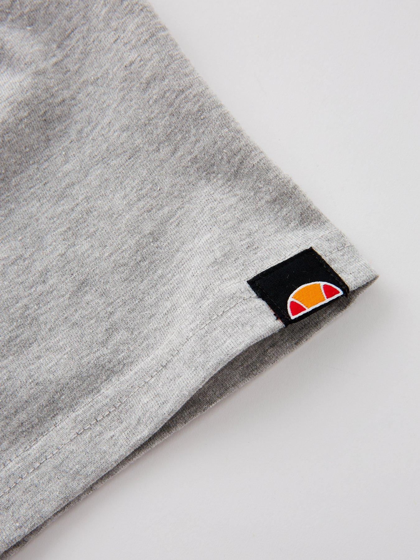 image of ellesse-junior-boys-valera-t-shirt-marl-grey