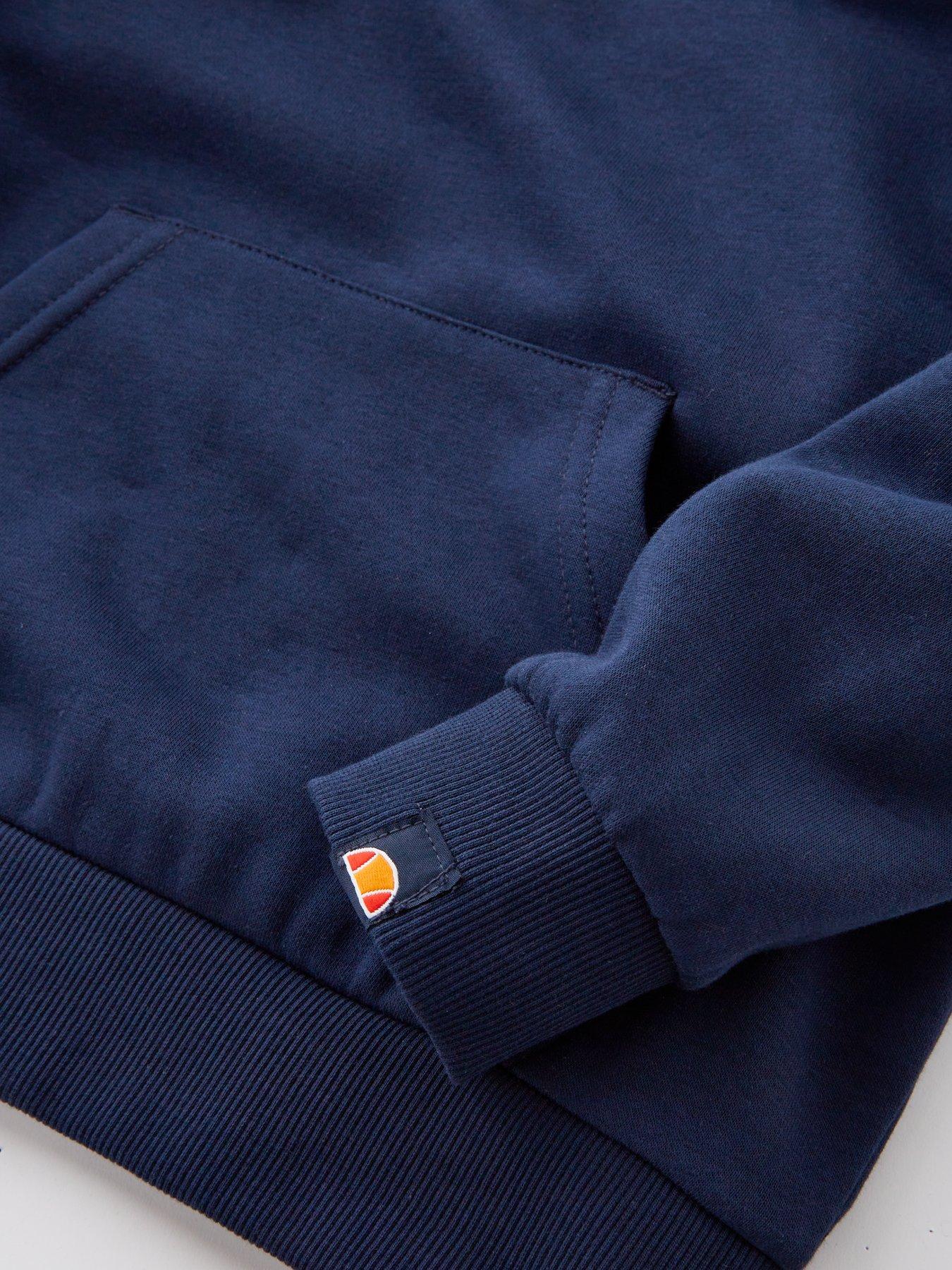  image of ellesse-junior-boys-ellibro-overhead-hoodie-navy
