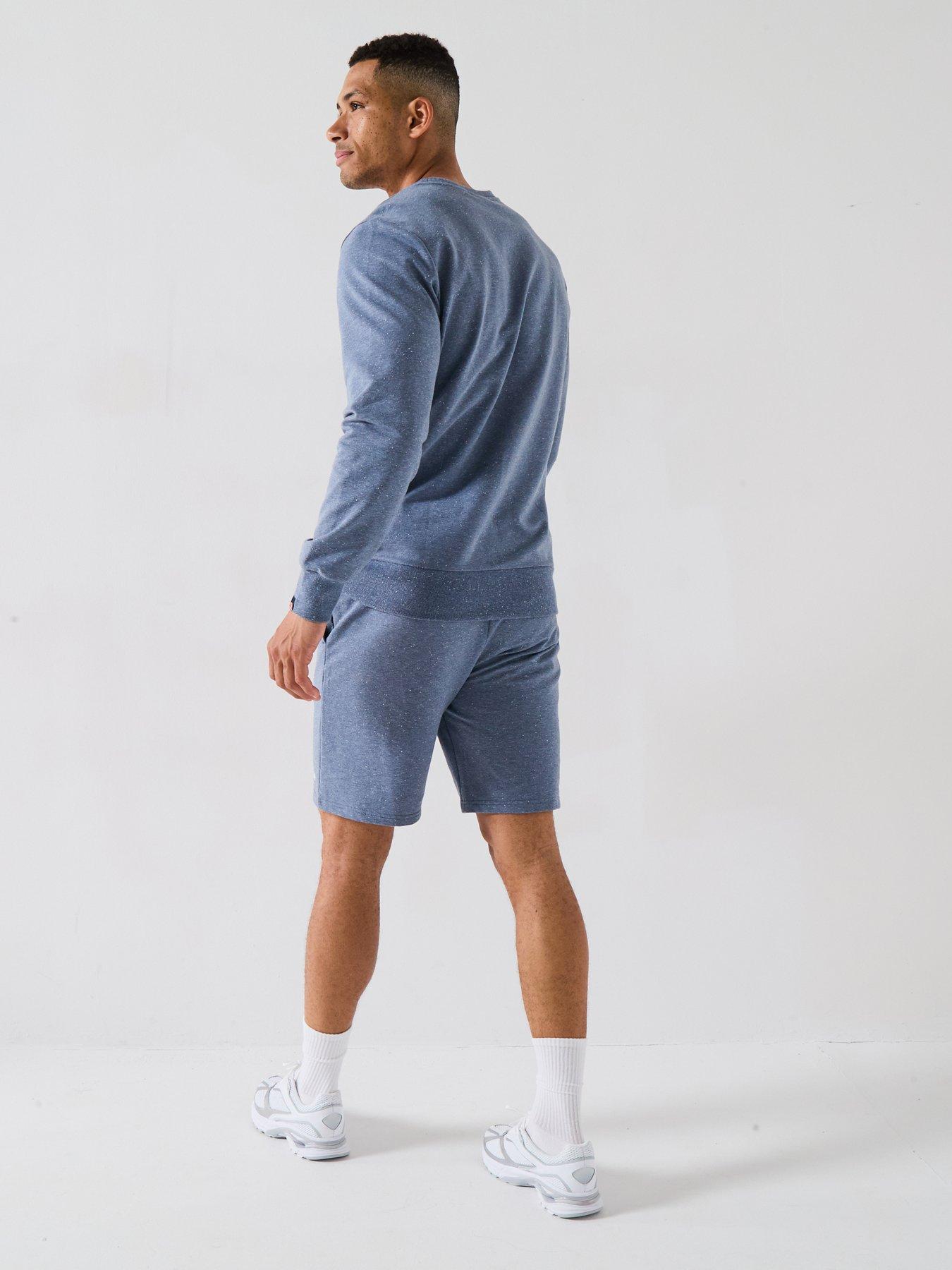 Image 6 of 6 of Ellesse Mens Very Exclusive Miscuglio Crew And Short Set - Speckle Blue