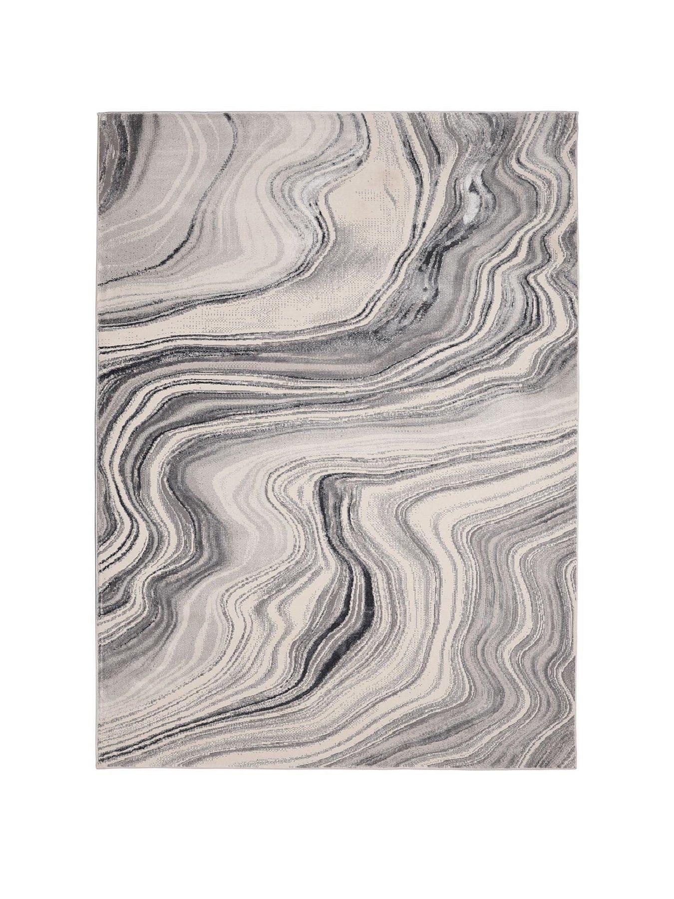 Image 2 of 5 of The Very Collection Dusk Wave Grey Rug