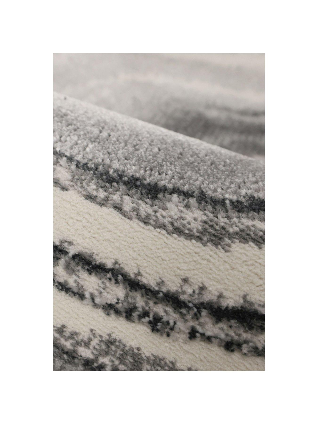 Image 4 of 5 of The Very Collection Dusk Wave Grey Rug