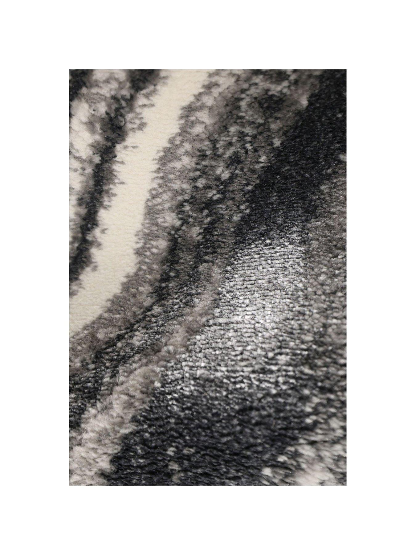 Image 5 of 5 of The Very Collection Dusk Wave Grey Rug