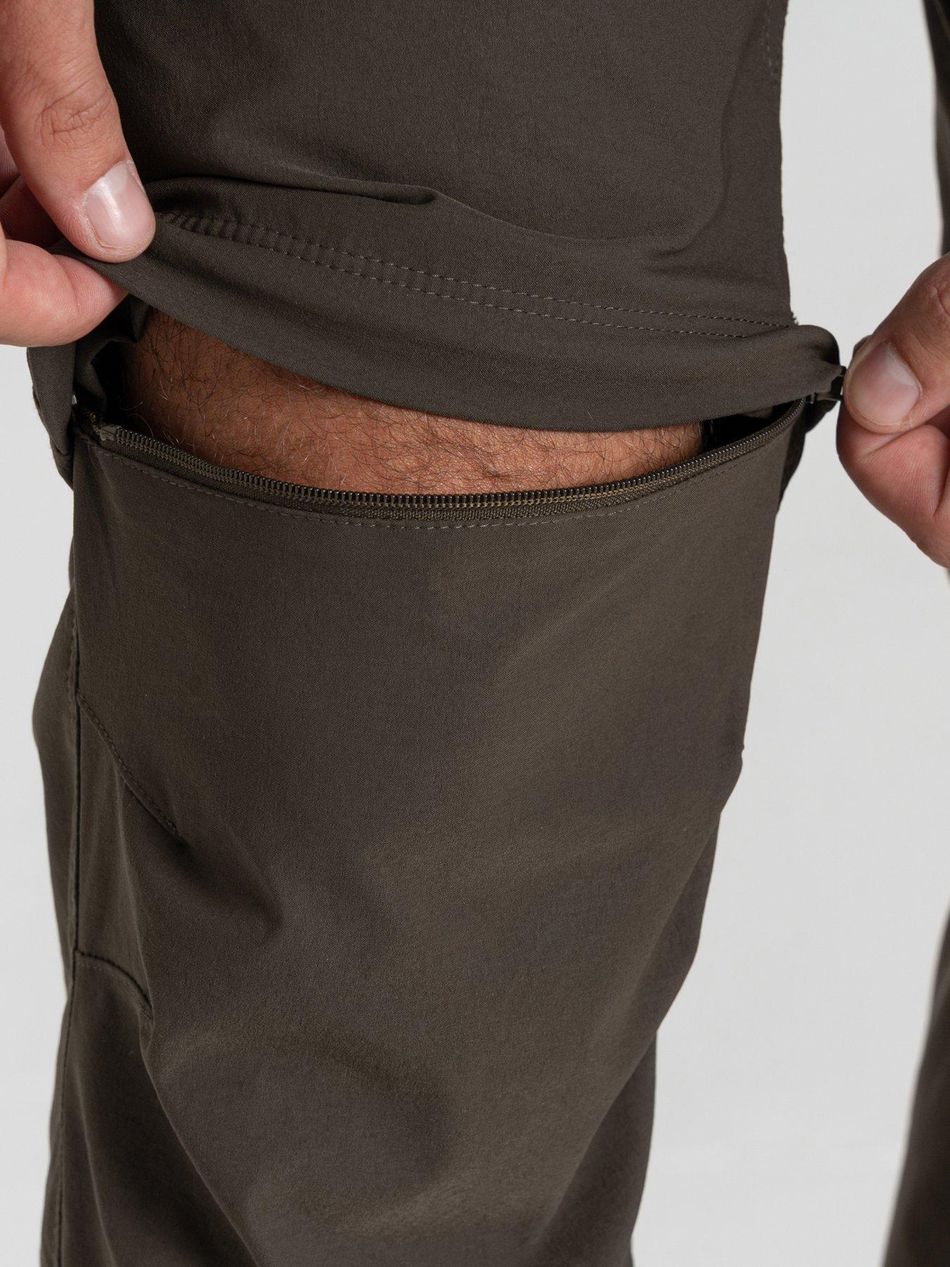  image of craghoppers-mens-nosilife-pro-convertible-trousers-woodland-green