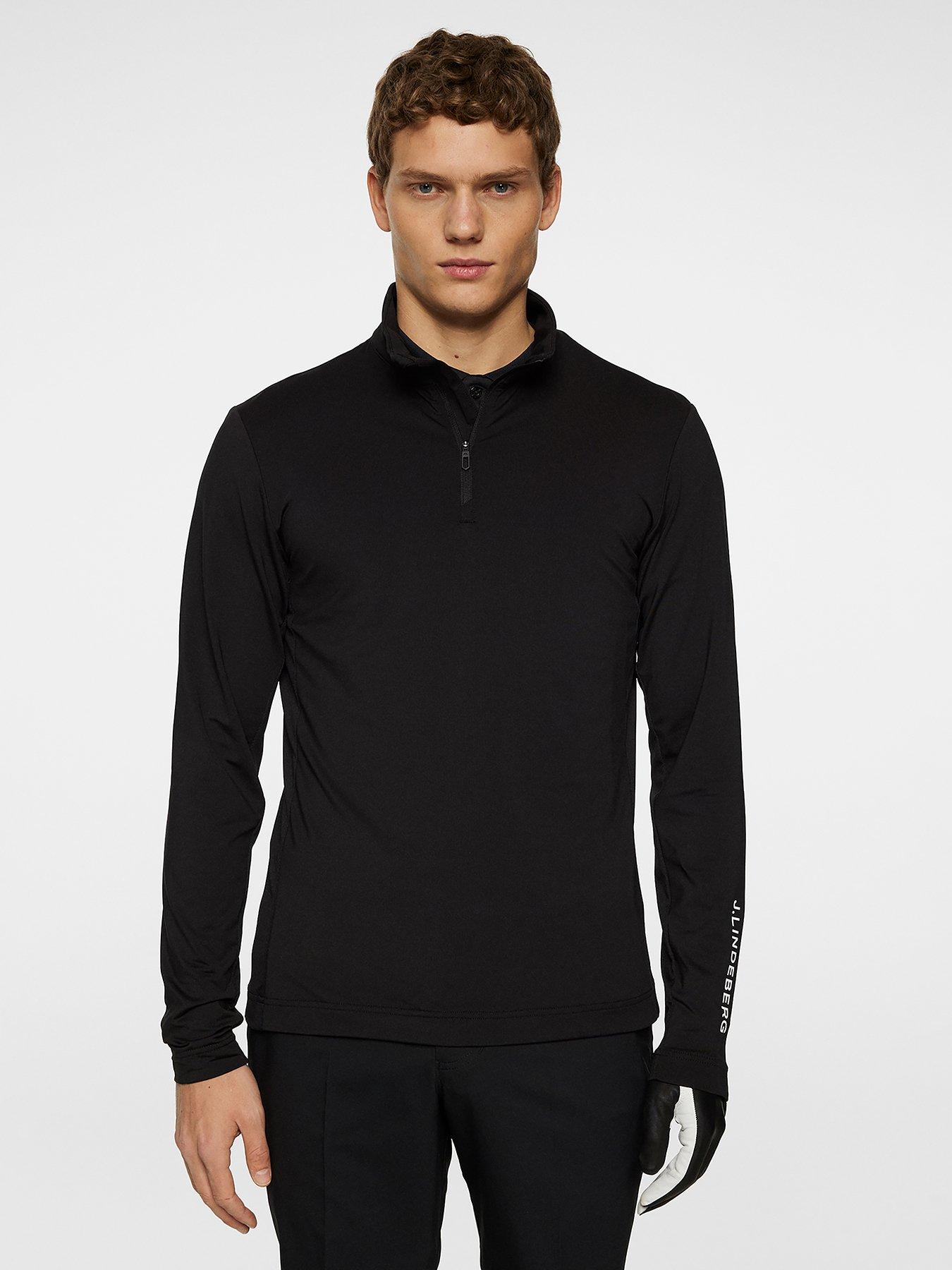 undefined Mens Golf Tour Tech Midlayer - Black