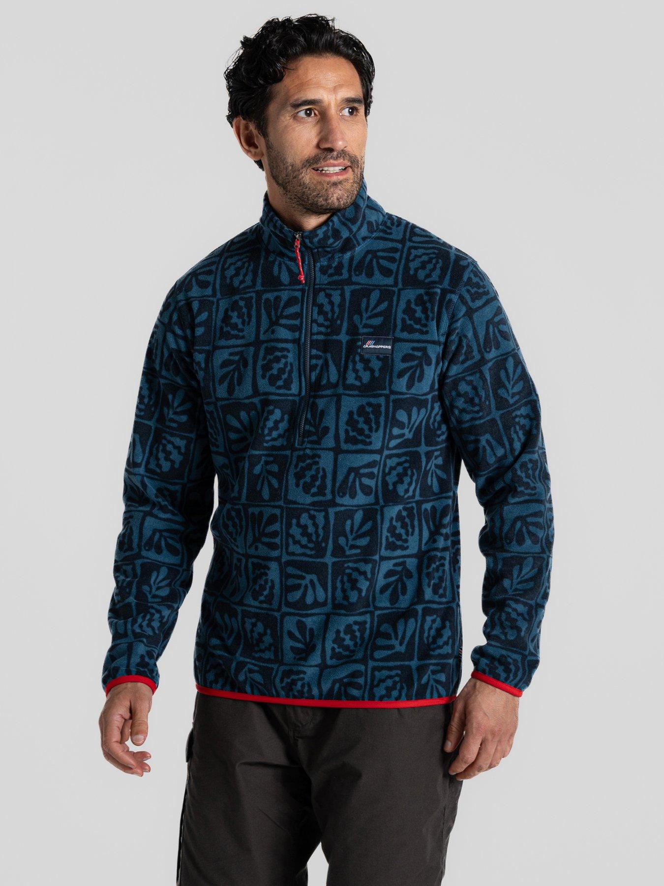  image of craghoppers-mens-galdie-half-zip-fleece-blue