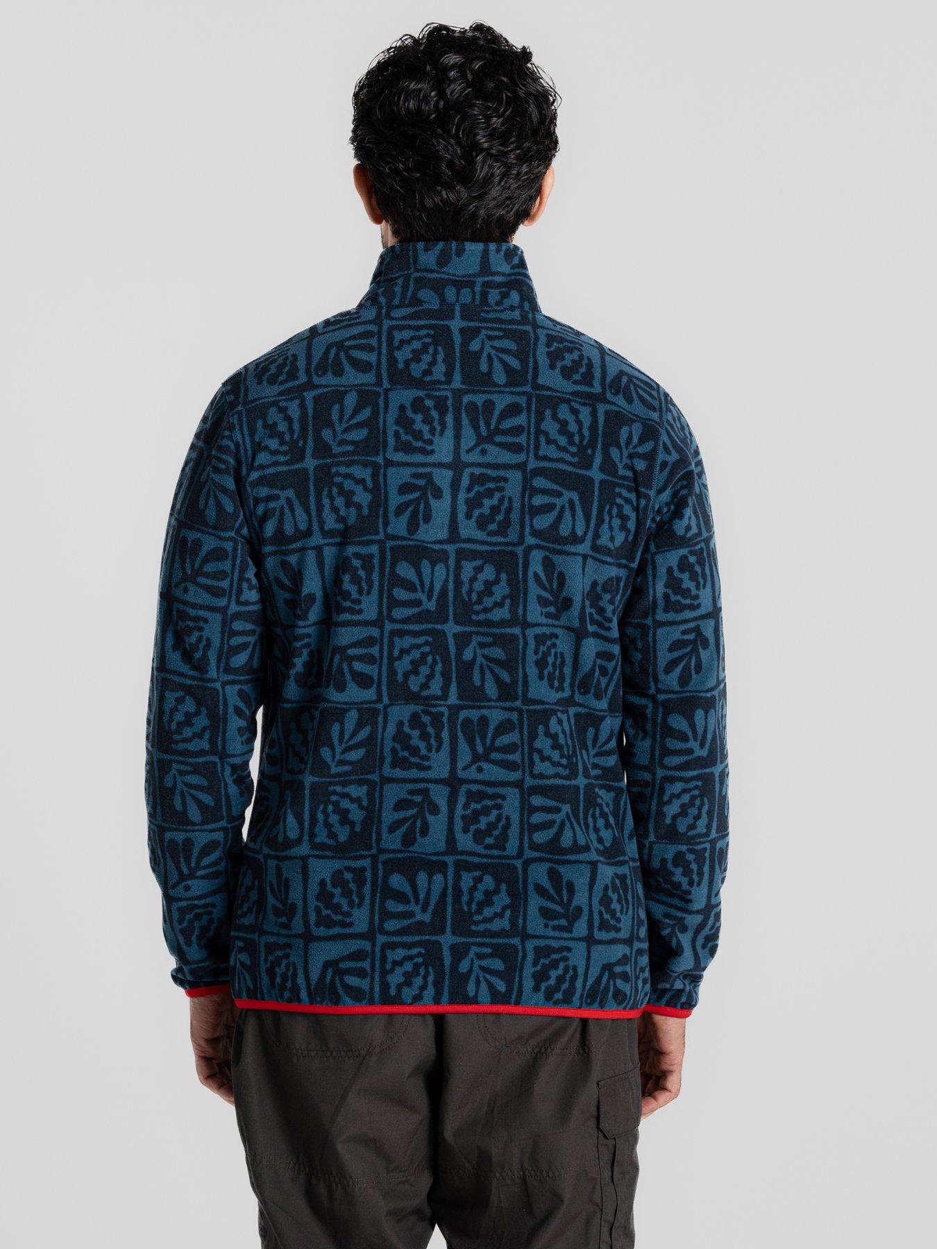  image of craghoppers-mens-galdie-half-zip-fleece-blue