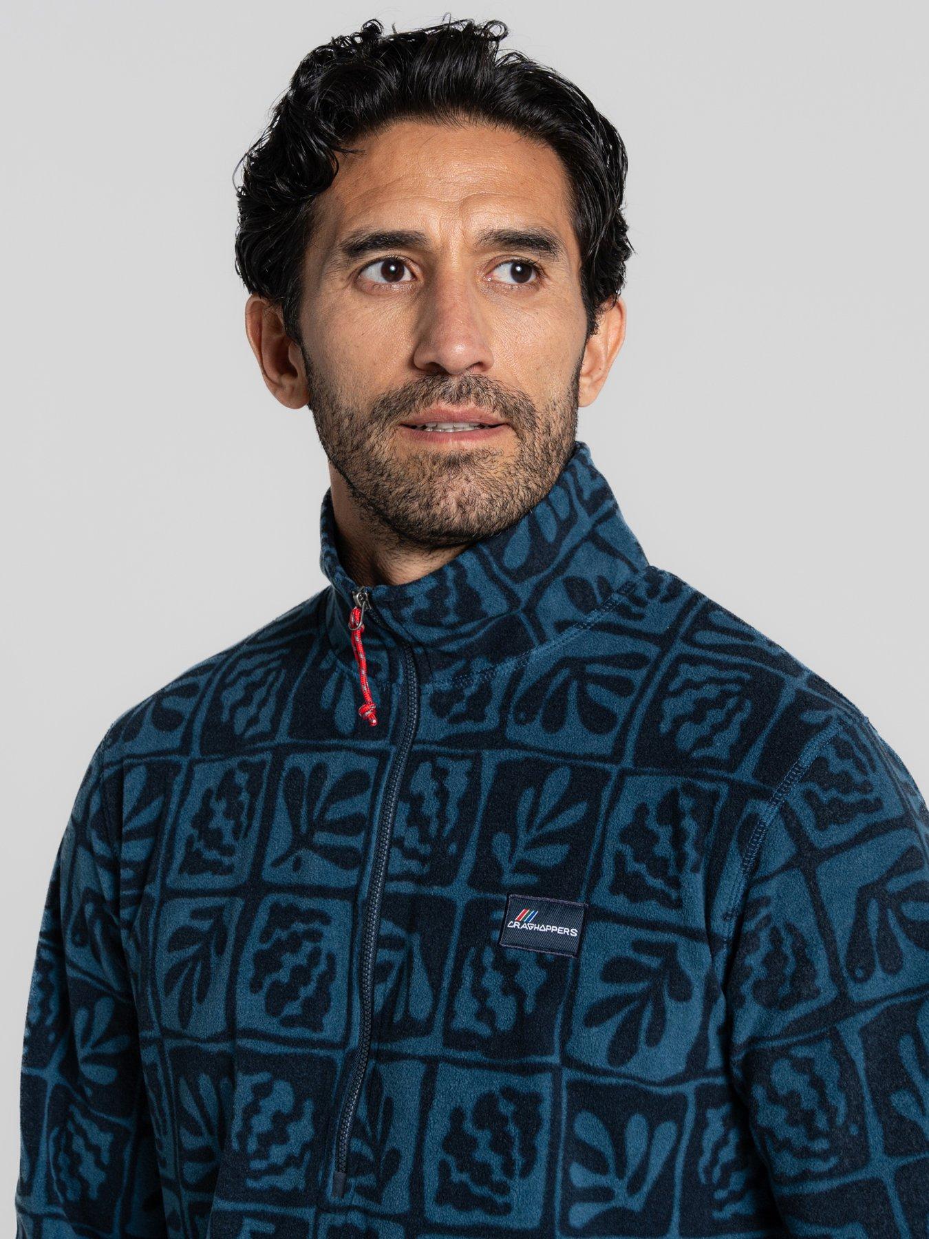  image of craghoppers-mens-galdie-half-zip-fleece-blue